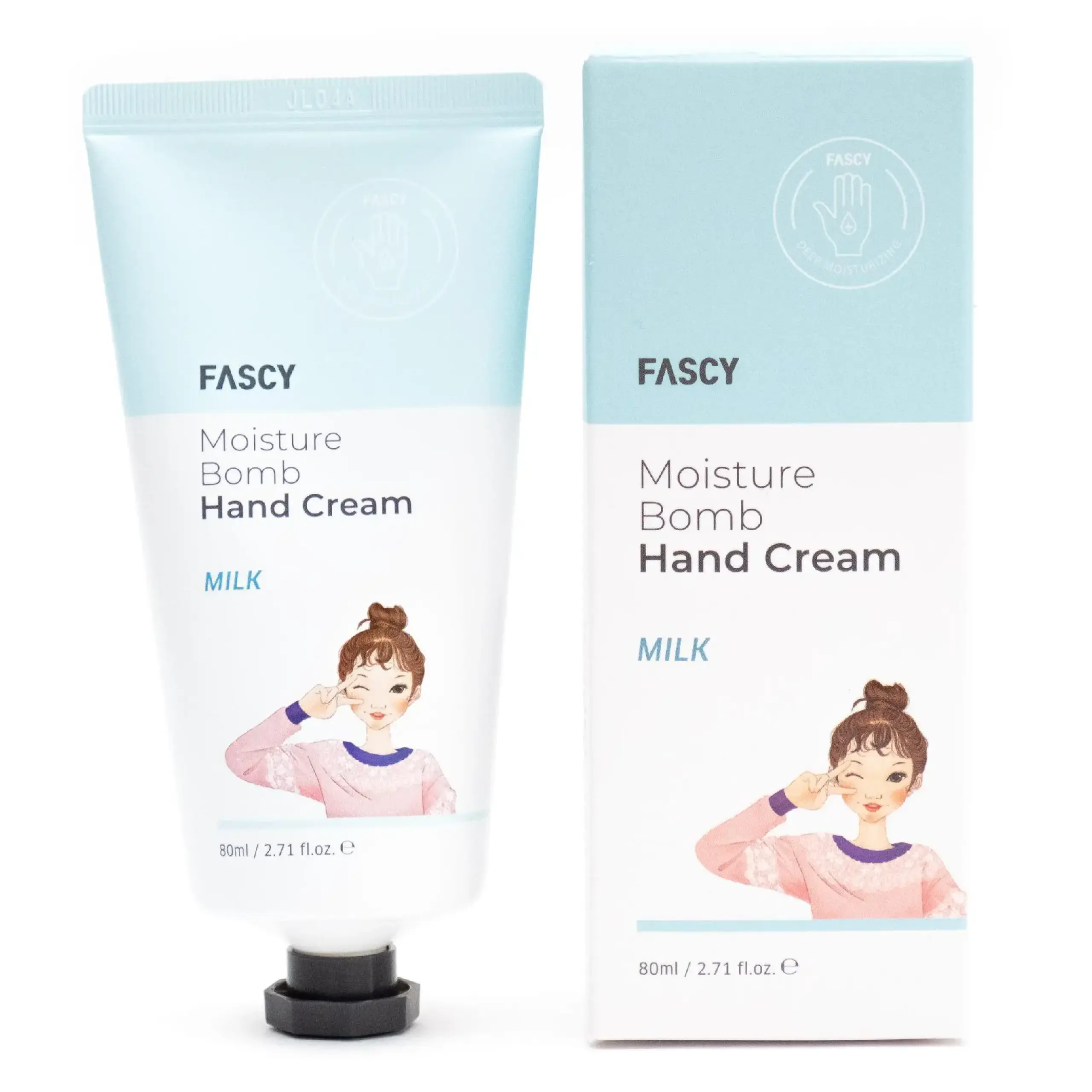 Cremă pentru mâini FASCY Moisture Bomb Hand Cream Milk 80ml