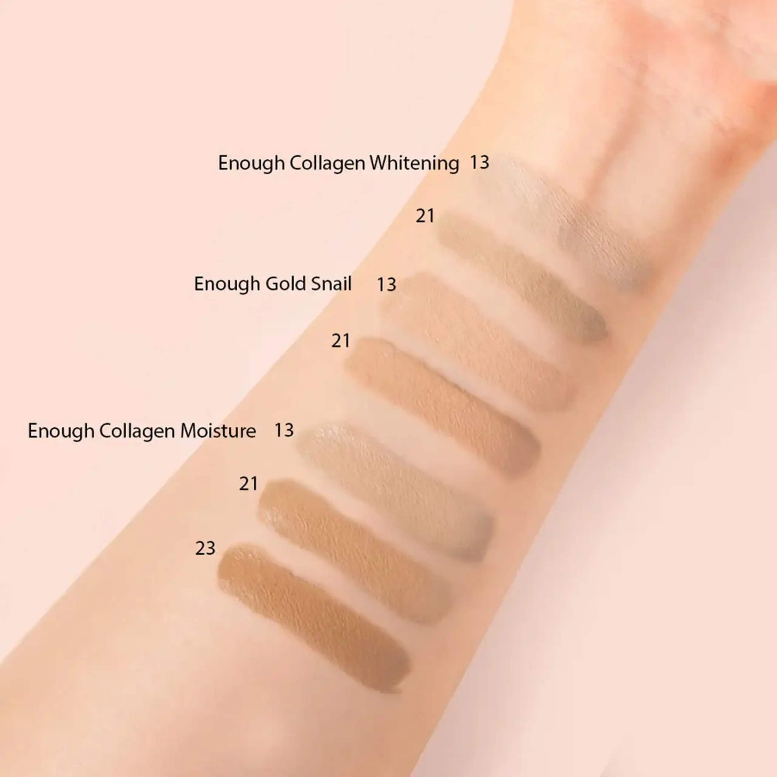 Fond de ten iluminant Enough Collagen Whitening Moisture Foundation 3 in 1 SPF 15 №21 (100ml)