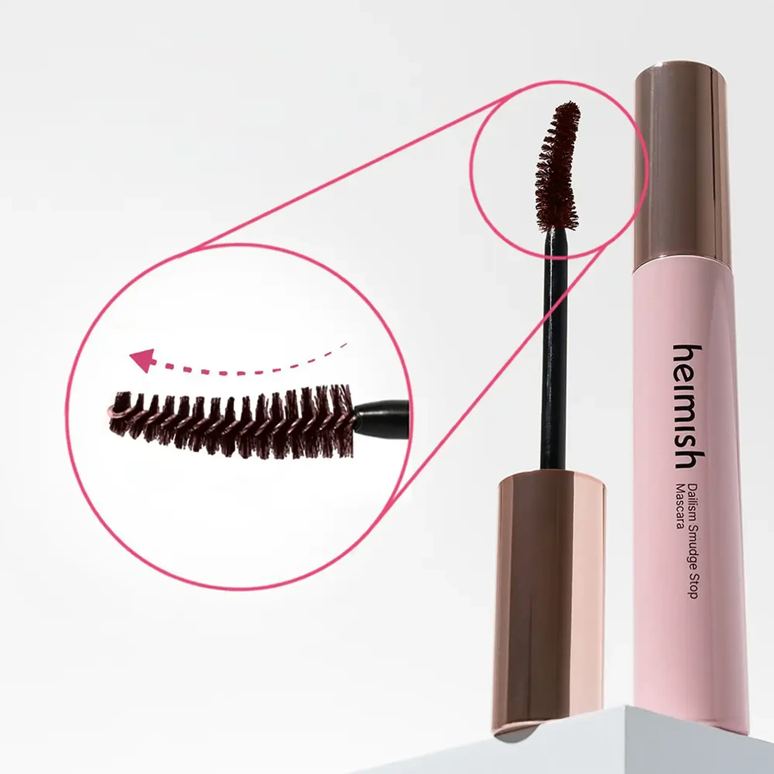 Mascara termo-rezistentă maro Heimish Dailism Smudge Stop Mascara Curling Brown