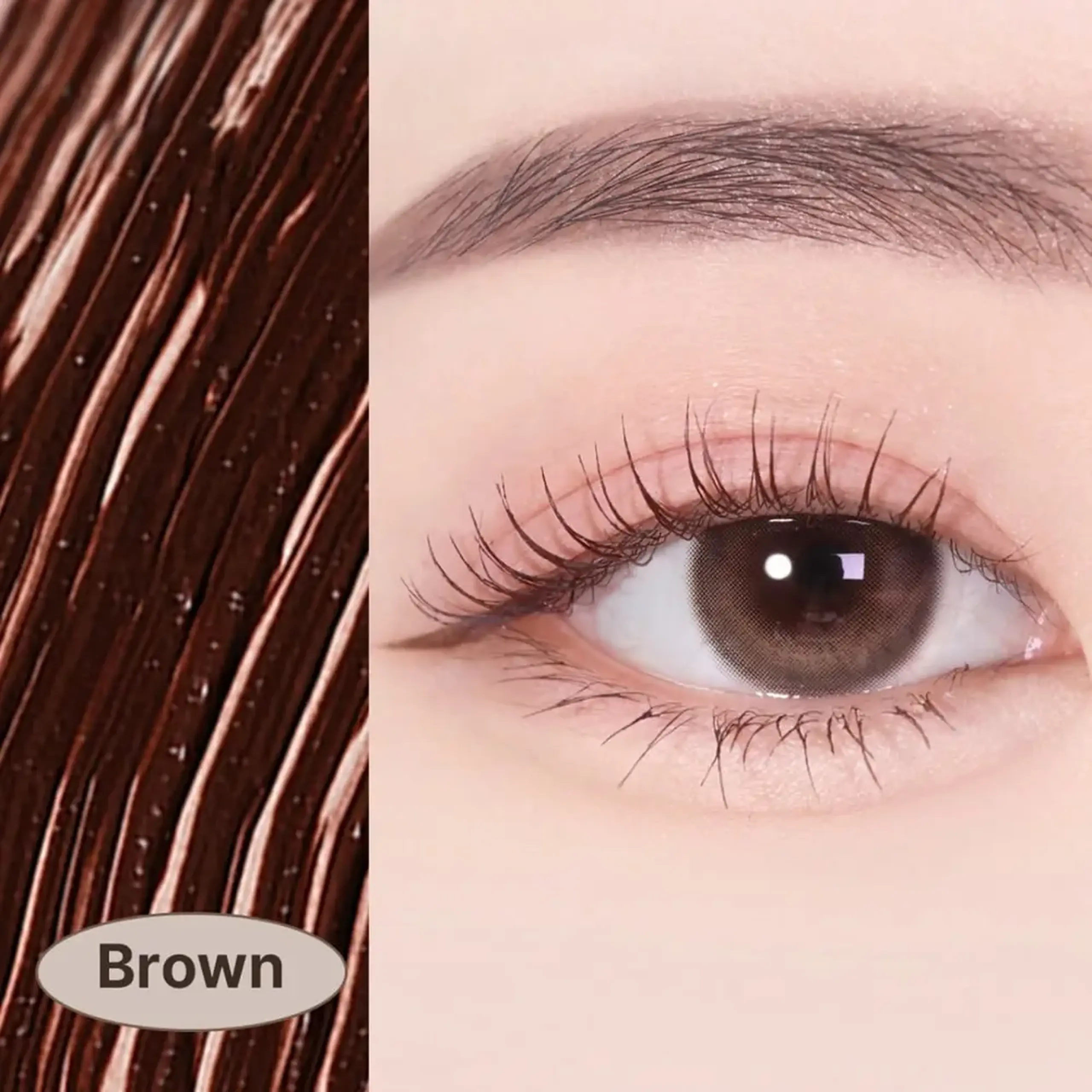 Rimel maro cu efect de alungire și volum Heimish Dailism Smudge Stop Mascara Volume 02 Brown