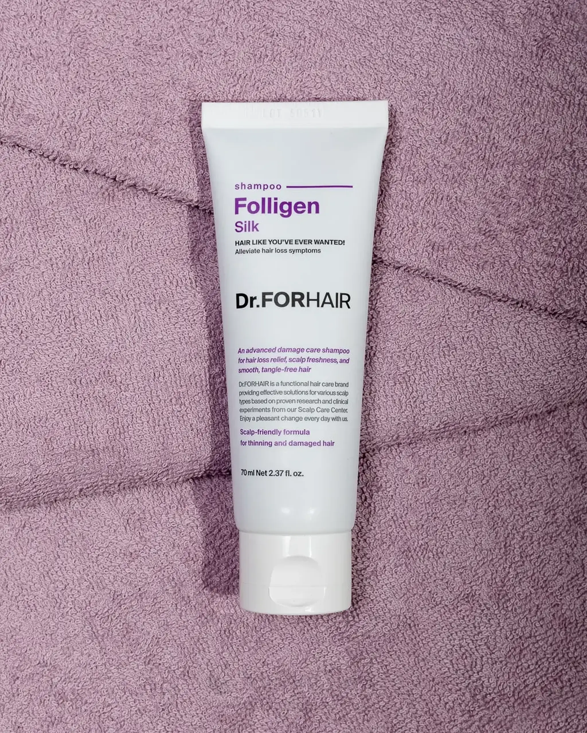 Șampon pentru păr cu proteine de mătase DR.FORHAIR Folligen Silk Shampoo 70ml
