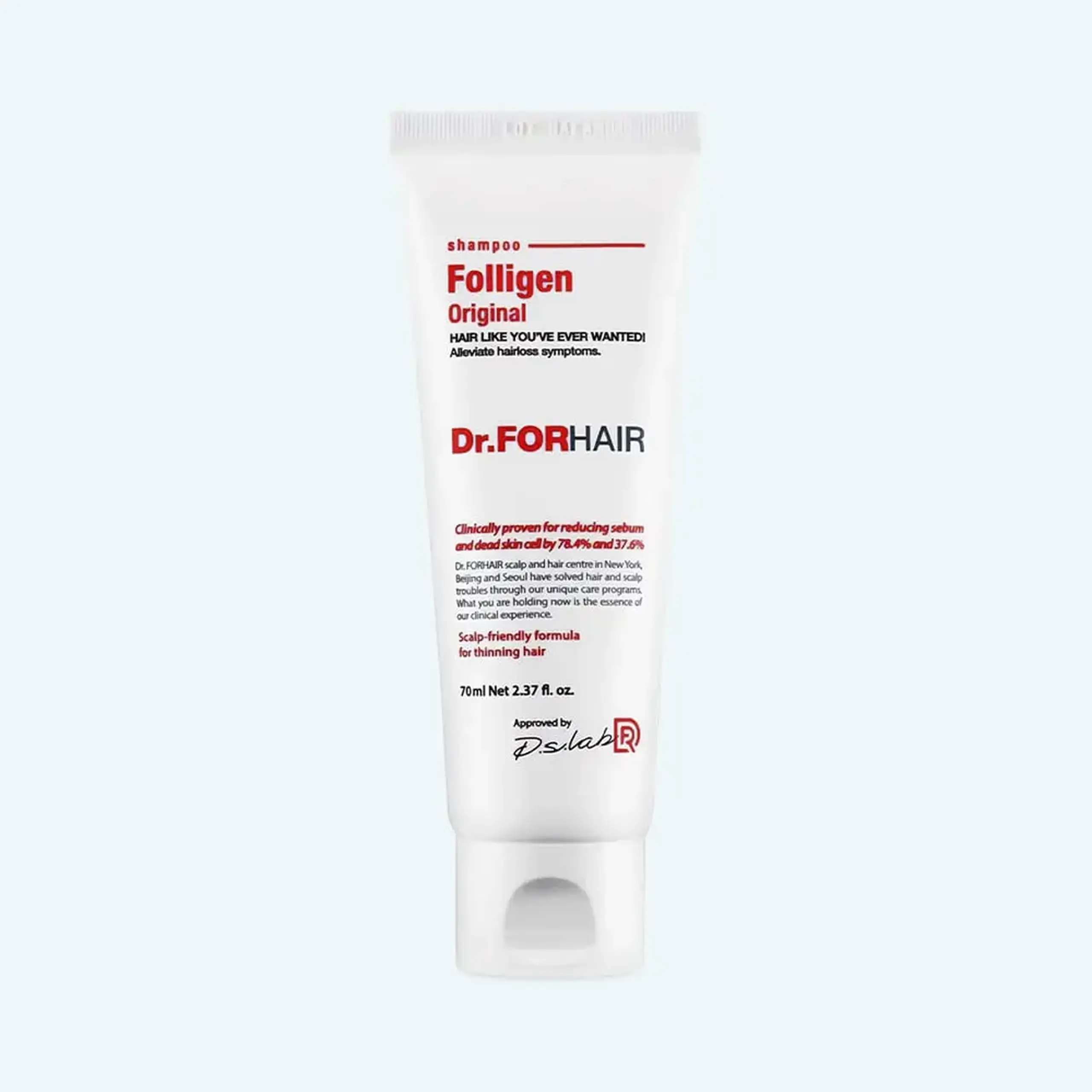 Șampon cu lipozomi împotriva căderii părului Dr.ForHair Folligen Original Shampoo 70ml