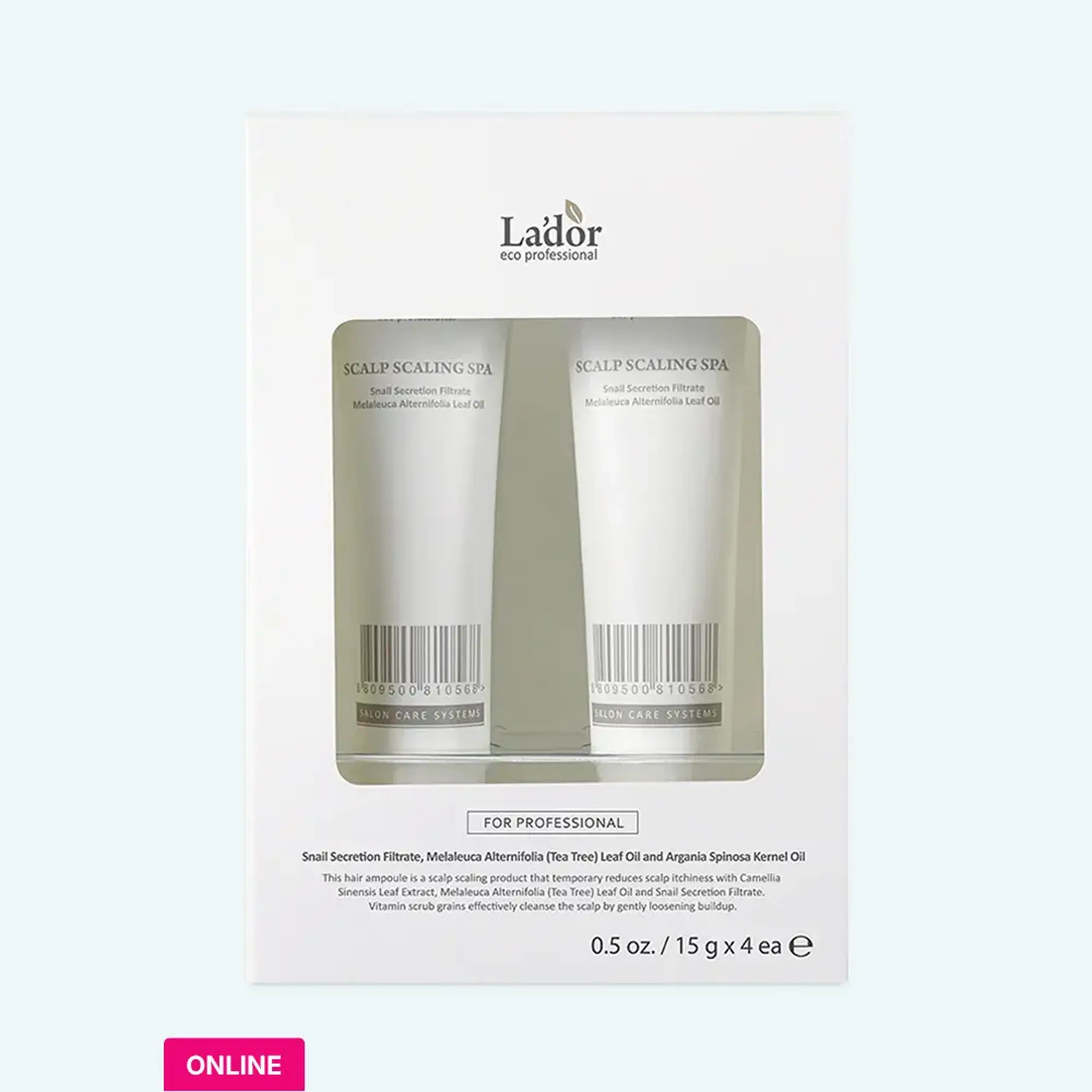 Set peeling pentru păr Lador Scalp Scaling SPA set 15g*4 pieces