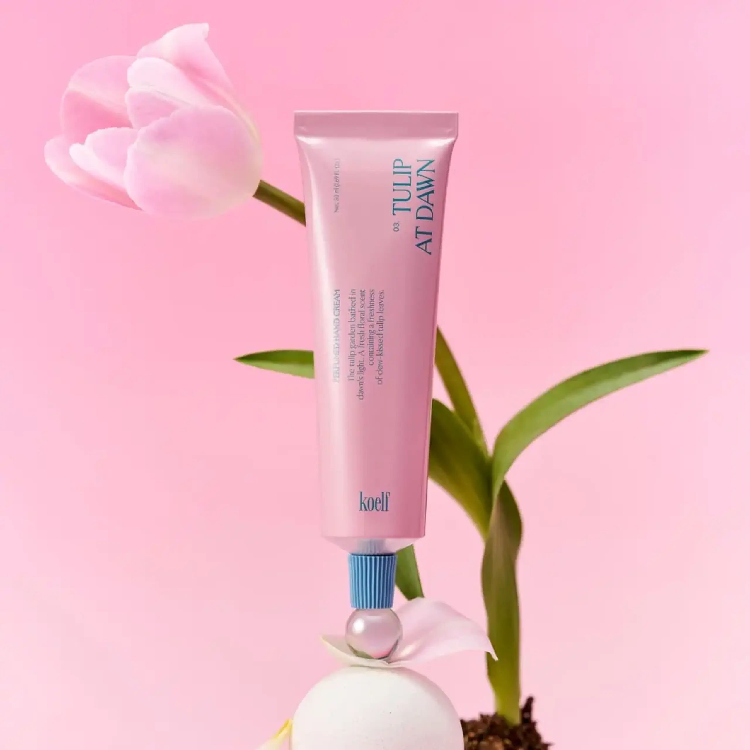 Cremă de mâini parfumată Koelf Perfumed Hand Cream Tulip at Dawn 50ml