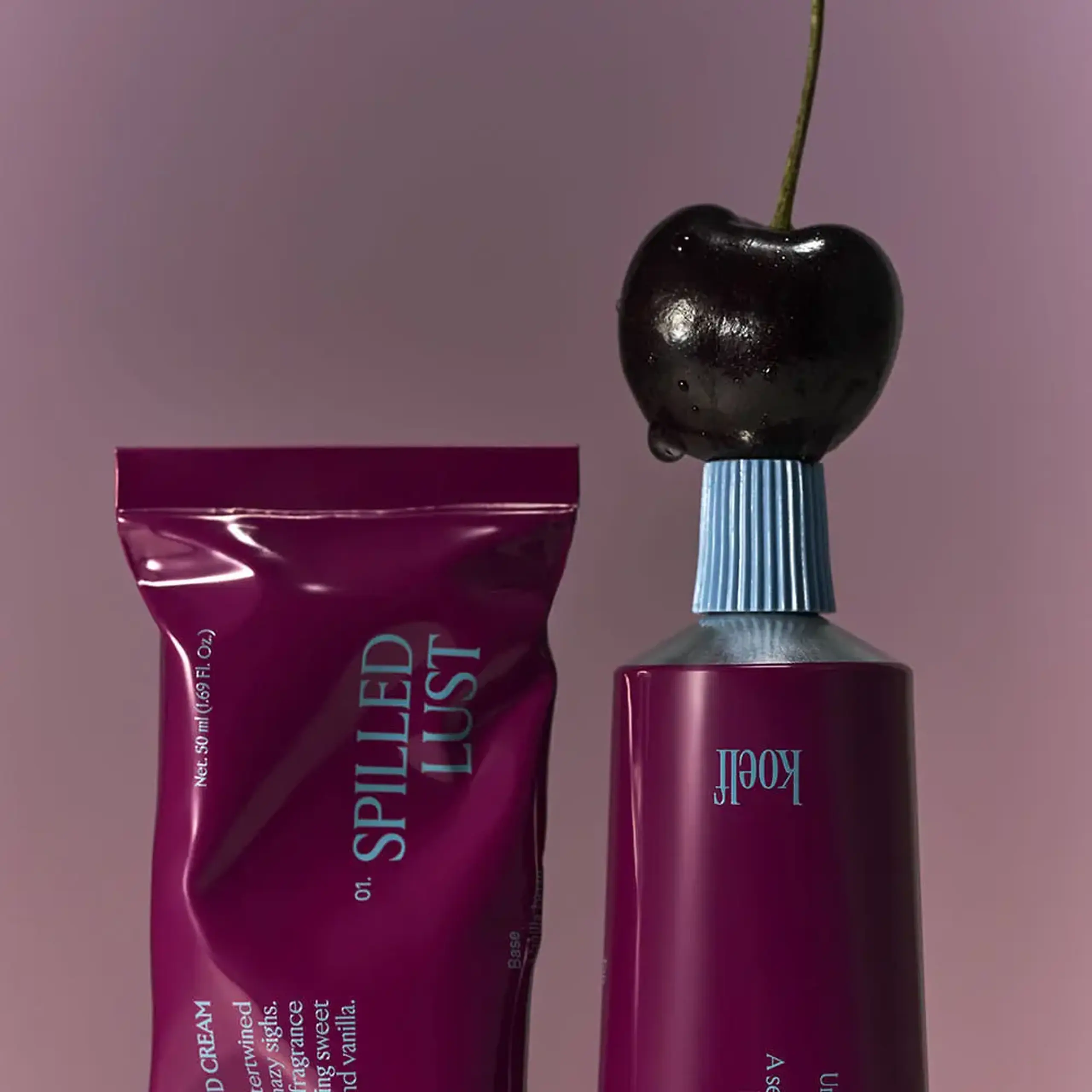 Cremă parfumată pentru mâini Koelf Perfumed Hand Cream Spilled Lust, 50 ml