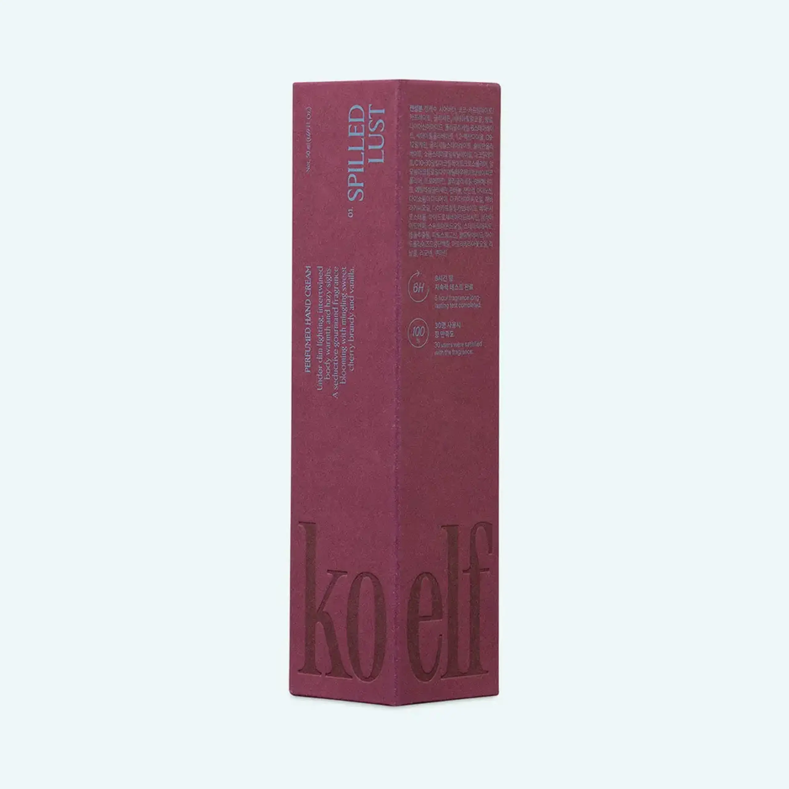 Cremă parfumată pentru mâini Koelf Perfumed Hand Cream Spilled Lust, 50 ml