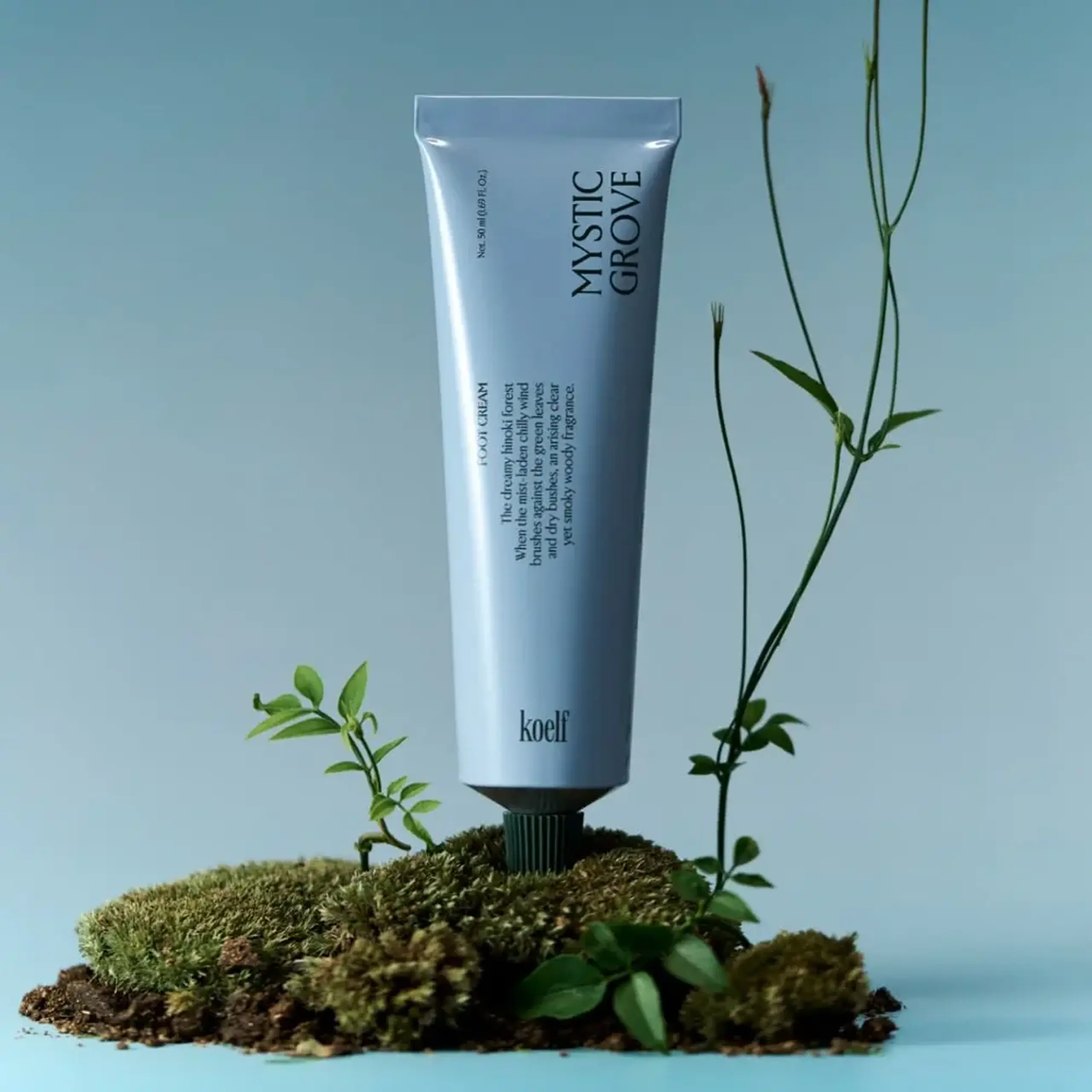 Cremă de picioare parfumată cu 5% Uree Koelf Foot Cream Mystic Grove 50ml