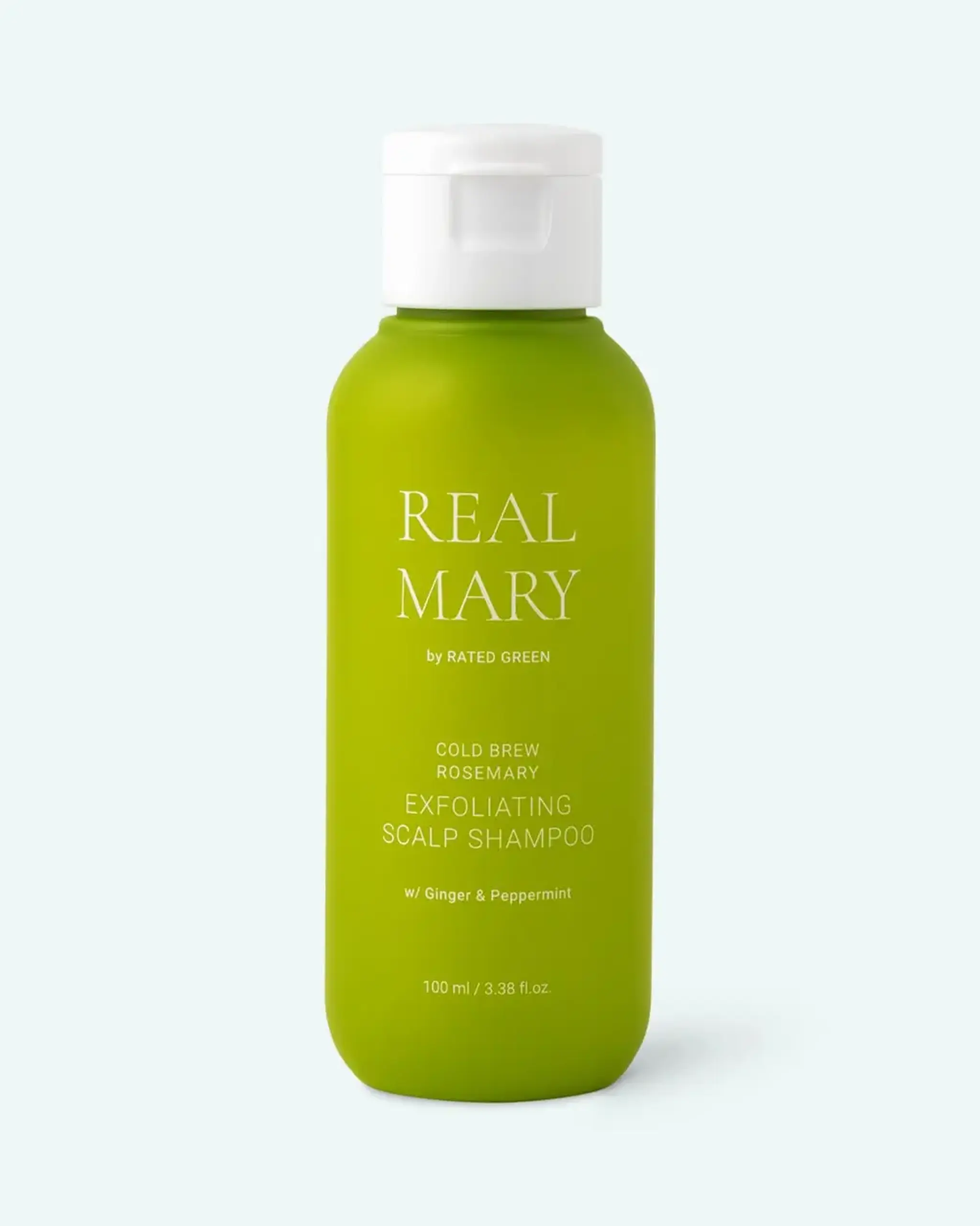 Șampon pentru curățarea scalpului gras cu extract de Rozmarin Rated Green Cold Brew Rosemary Exfoliating Scalp Shampoo 100ml
