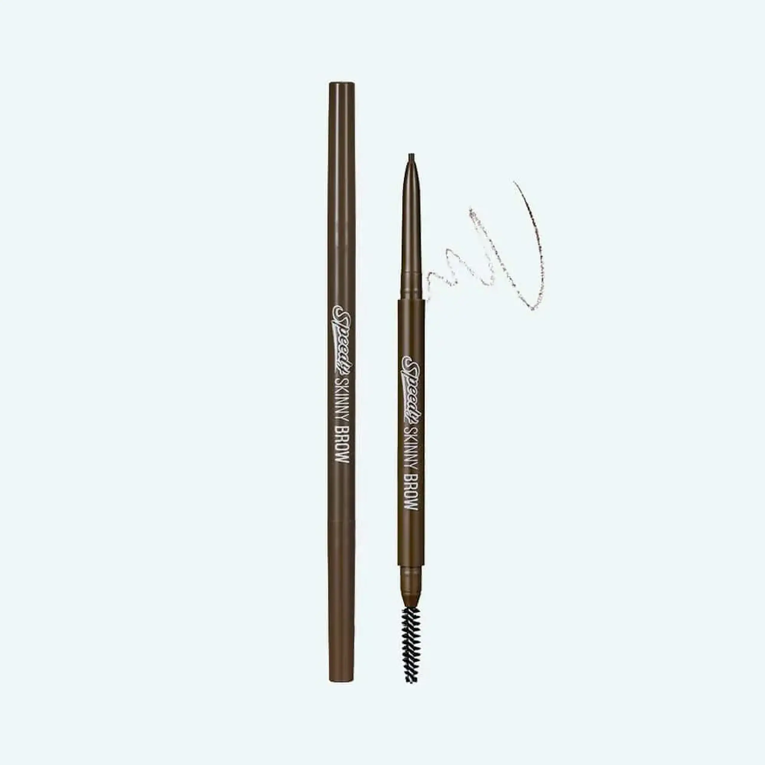 Creion pentru sprâncene subțire Peripera Speedy Skinny Brow #02 Dark Brown