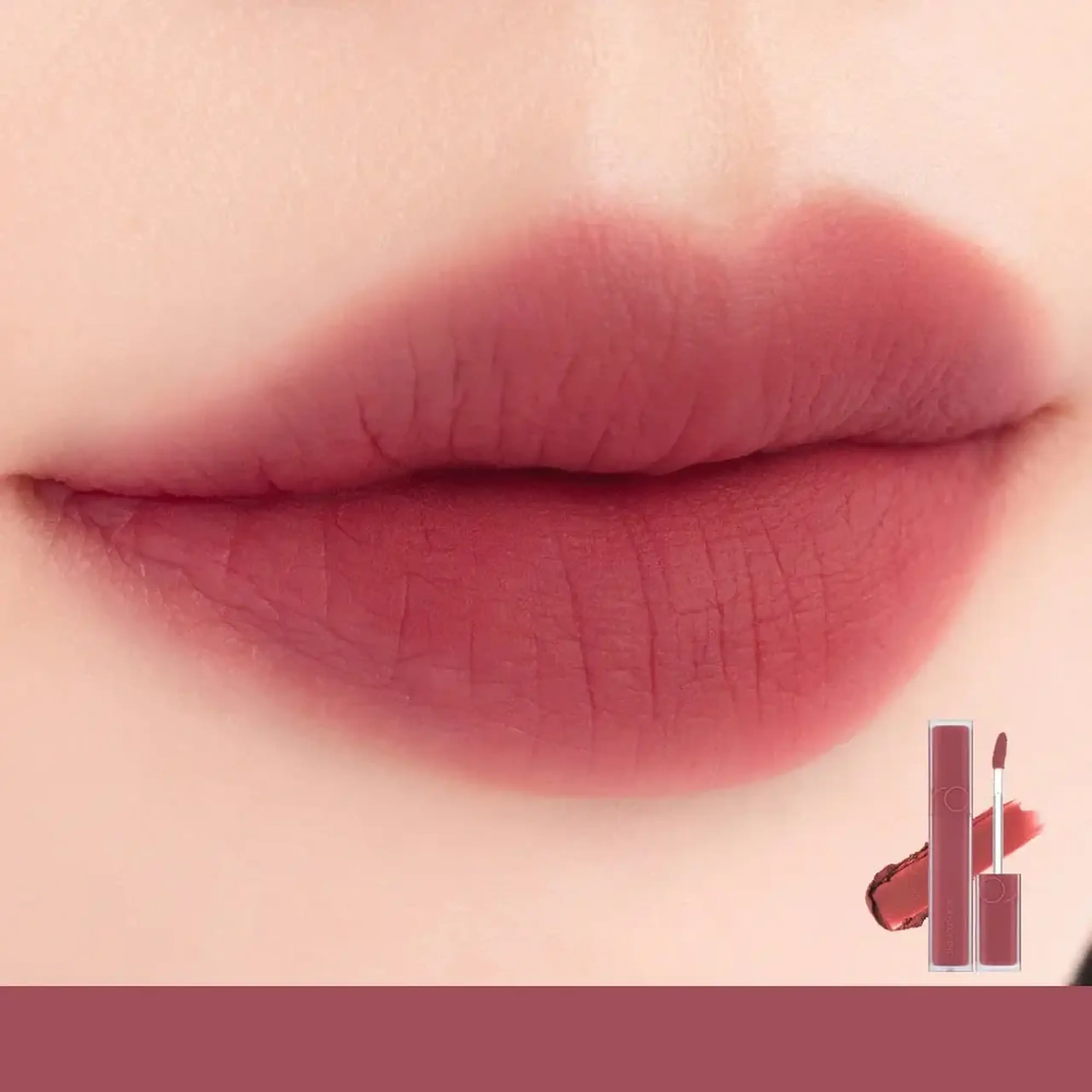 Tint de buze cu efect mat Rom&Nd Blur Fudge Tint 02 Rosiental