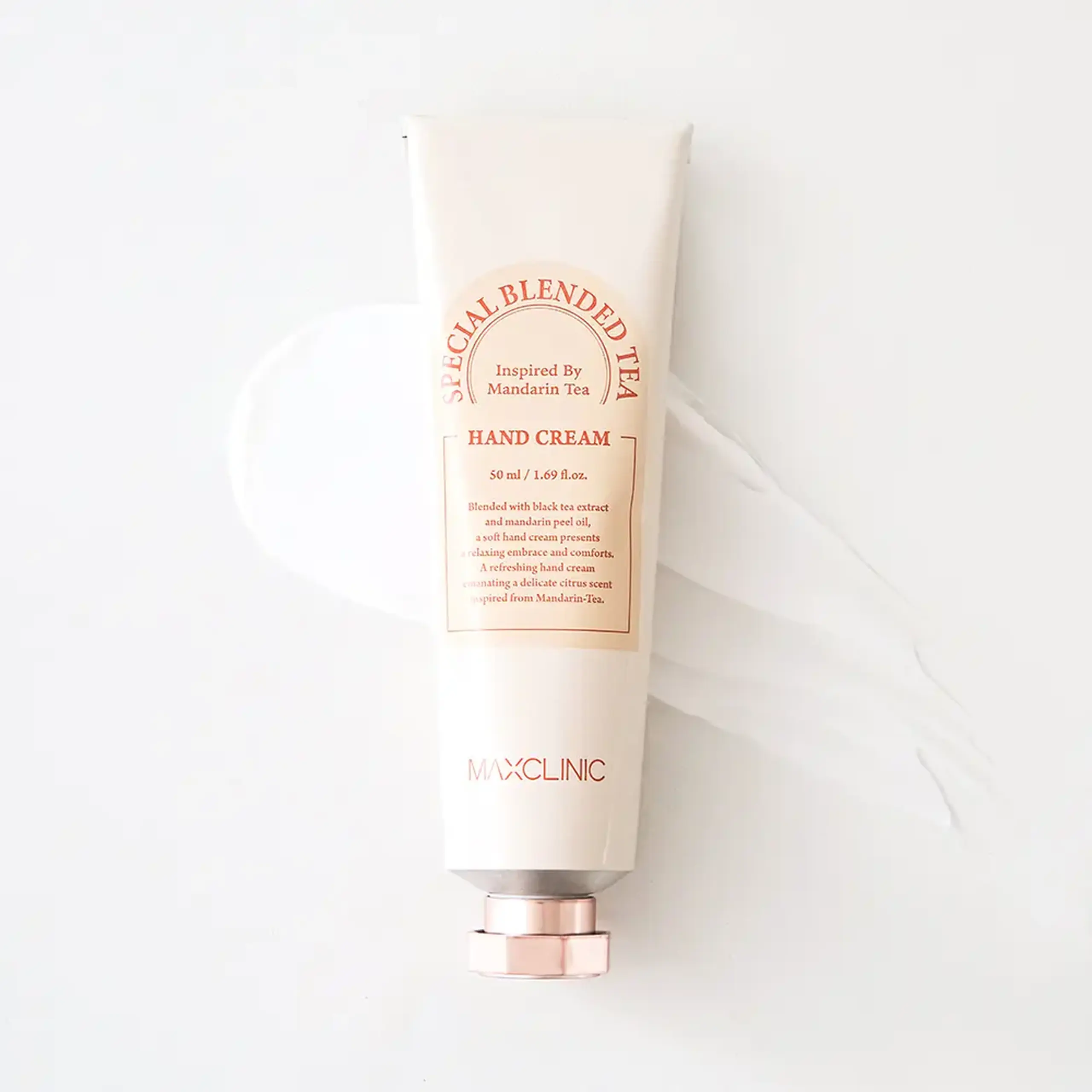 Cremă de mâini hidratantă cu un parfum delicat și rafinat Maxclinic SPECIAL BLENDED TEA Hand Cream 50ml
