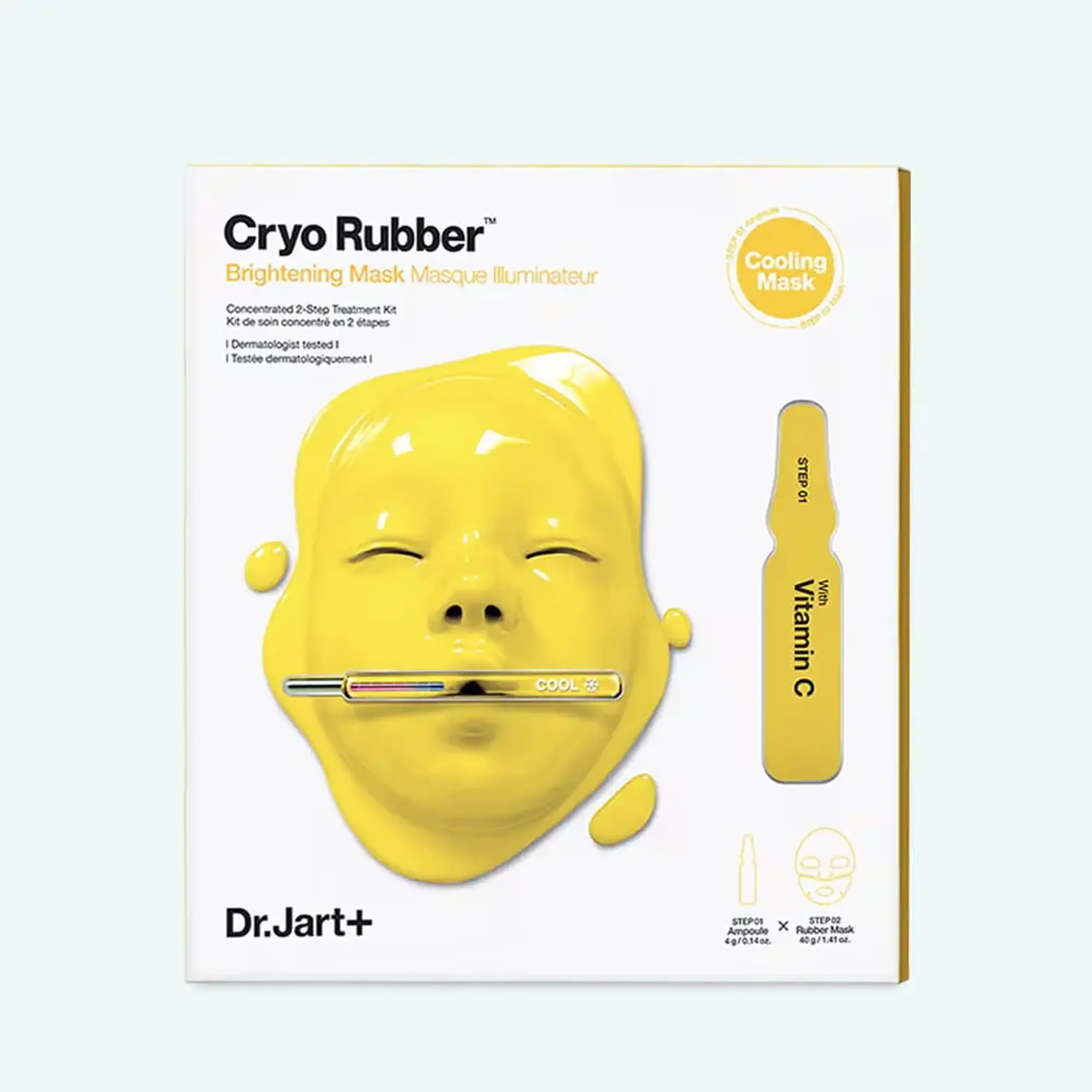 Mască alginată radiantă cu vitamina C Dr.Jart+ Cryo Rubber Brightening Mask 45 g