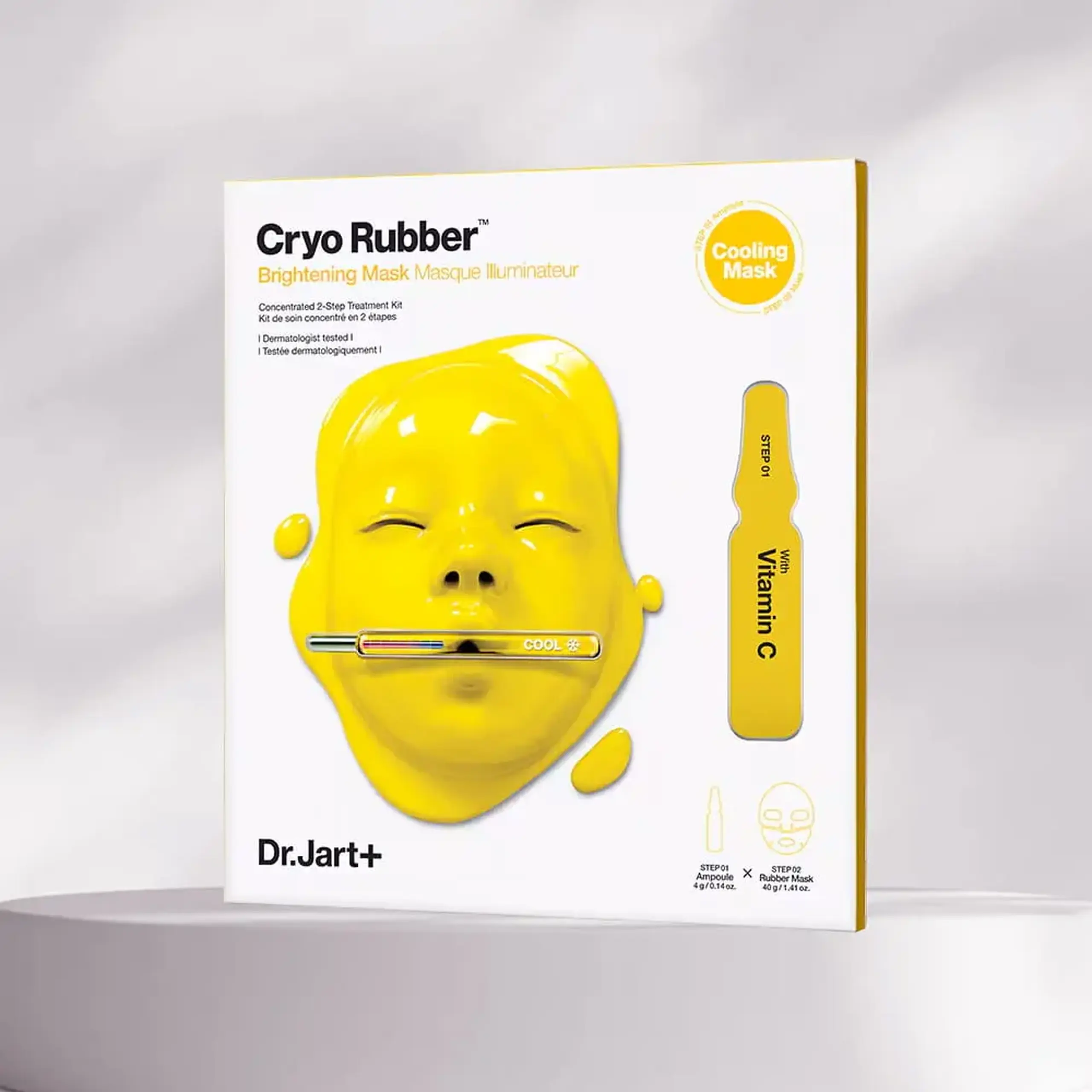 Mască alginată radiantă cu vitamina C Dr.Jart+ Cryo Rubber Brightening Mask 45 g