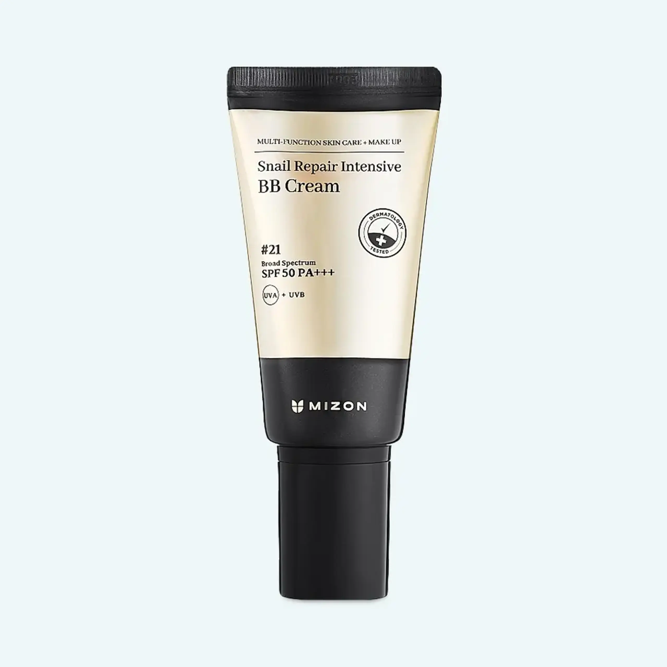 BB crem cu efect de regenerare, hidratare şi luminoziatate Mizon Snail Repair Intensive BB Cream SPF50+ РА+++ №21 50ml