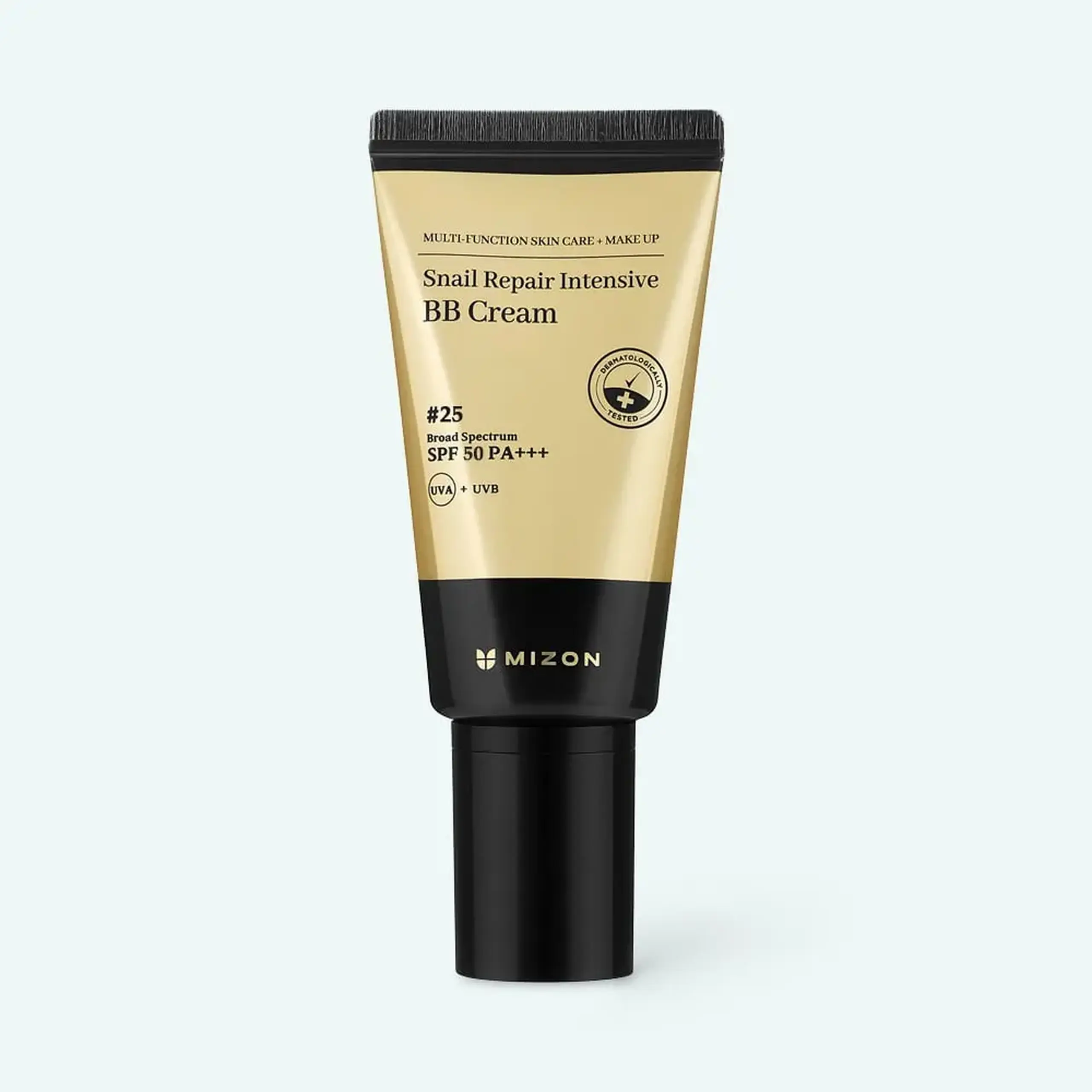 BB crem cu efect de regenerare, hidratare şi luminozitate MIZON Snail Repair Intensive BB Cream 25 SPF50+ PA+++ 50ml
