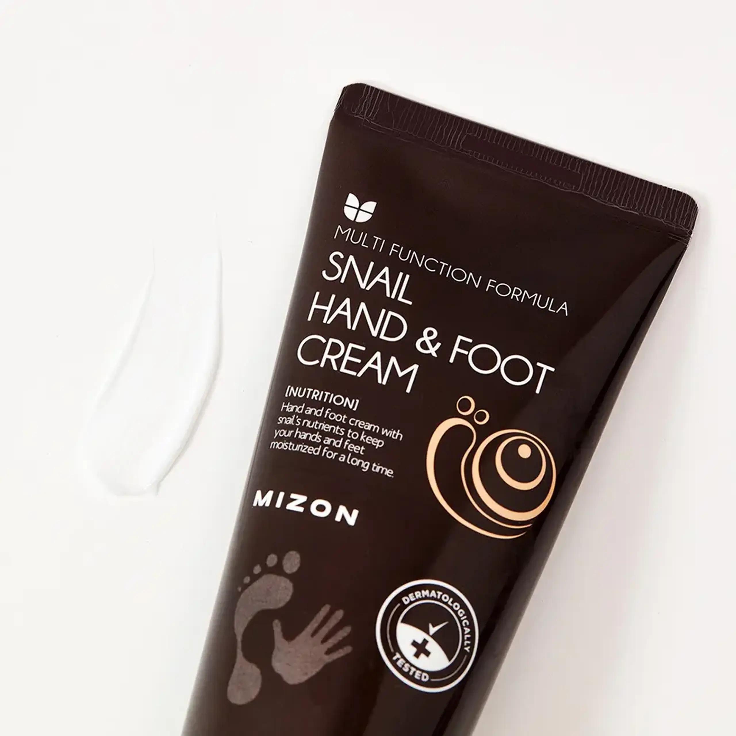 Cremă pentru îngrijirea pielii mâinilor și călcâielor MIZON Snail Hand &amp; Foot Cream 100ml
