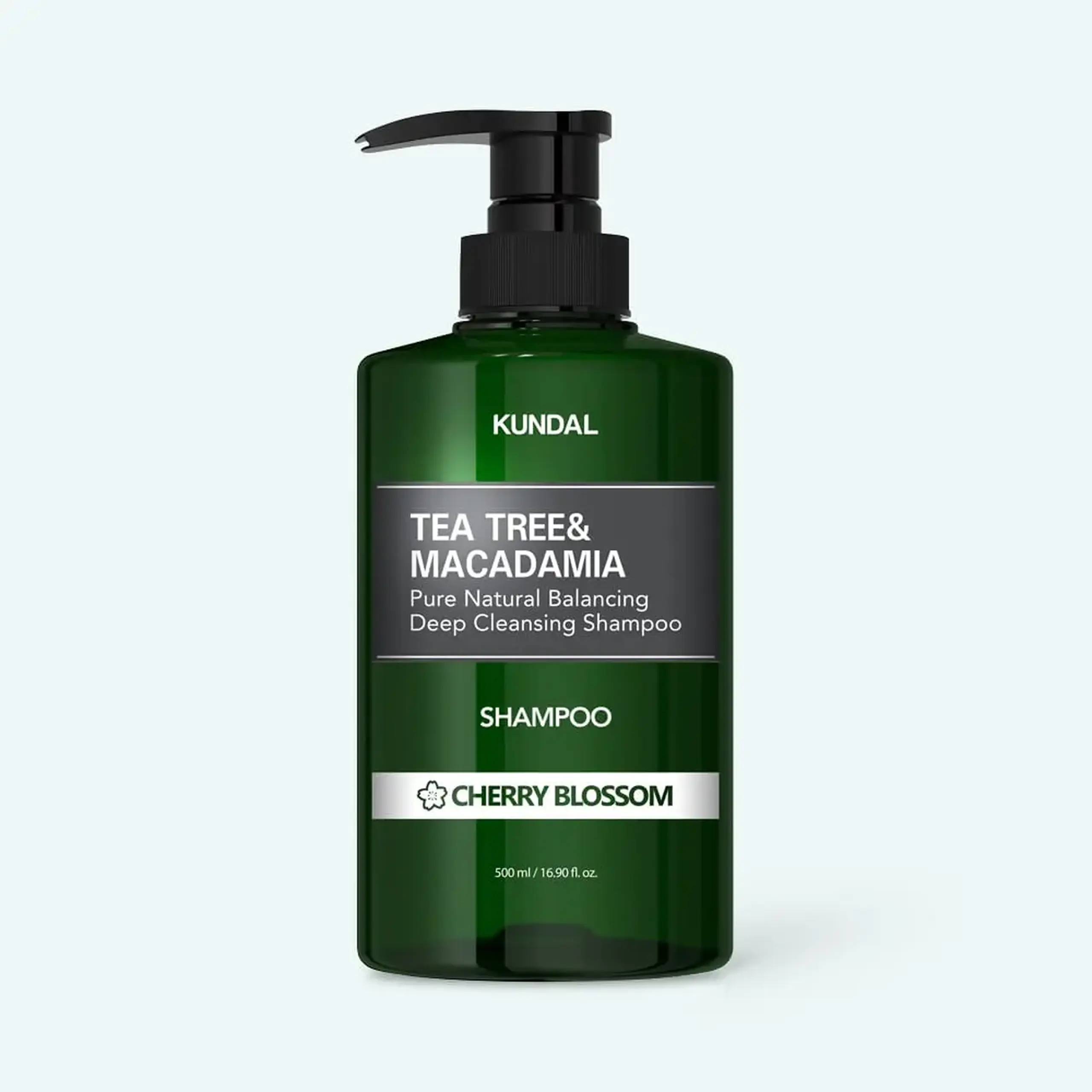 Şampon pentru părul gras Kundal Tea Tree & Macadamia Deep Cleansing Shampoo Cherry Blossom 500ml