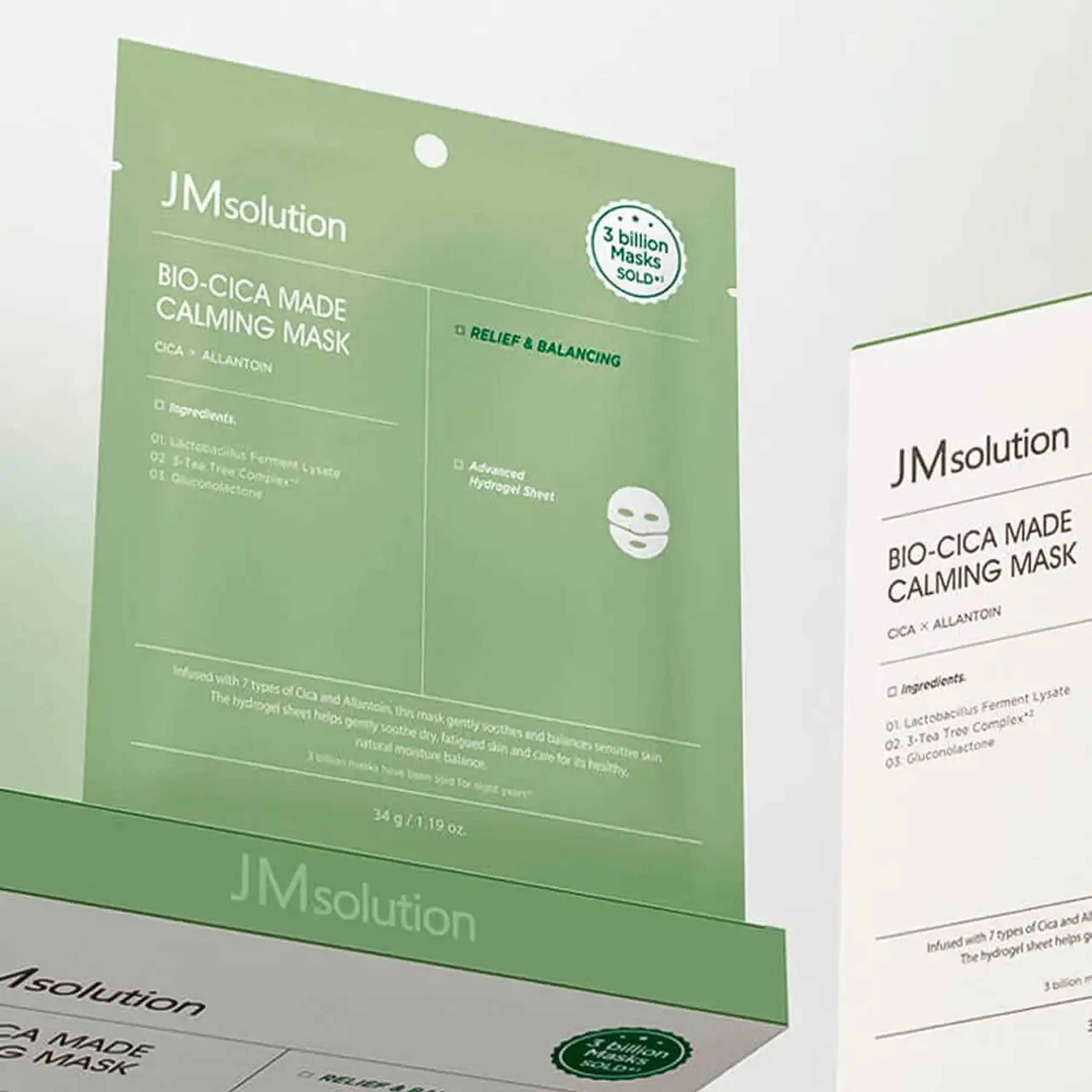Mască hidrogel calmantă JMSOLUTION Bio-Cica Made Calming Mask 34 g