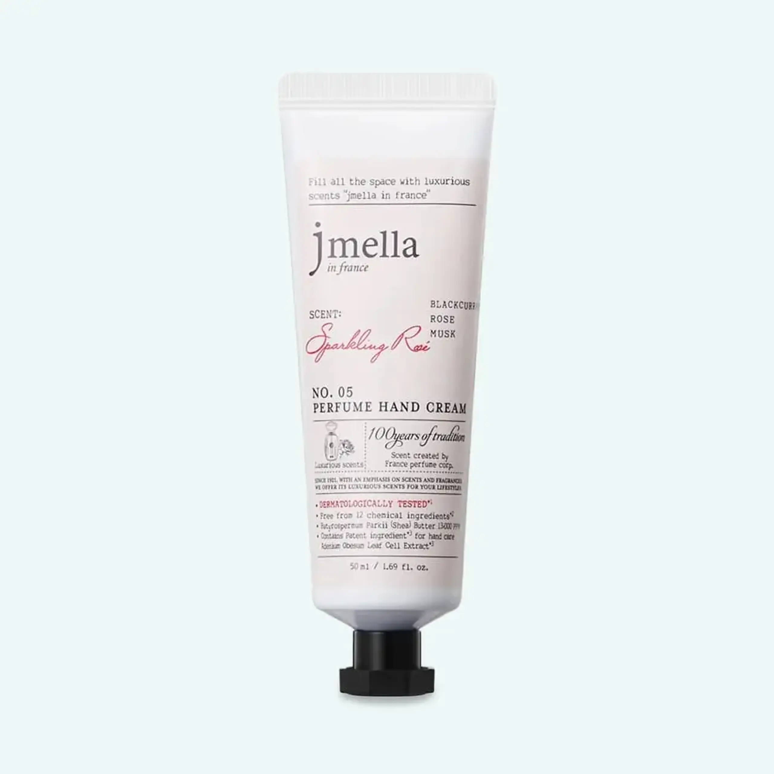 Cremă parfumată pentru mâini Jmella In France Sparkling Rose Perfume Hand Cream 50ml