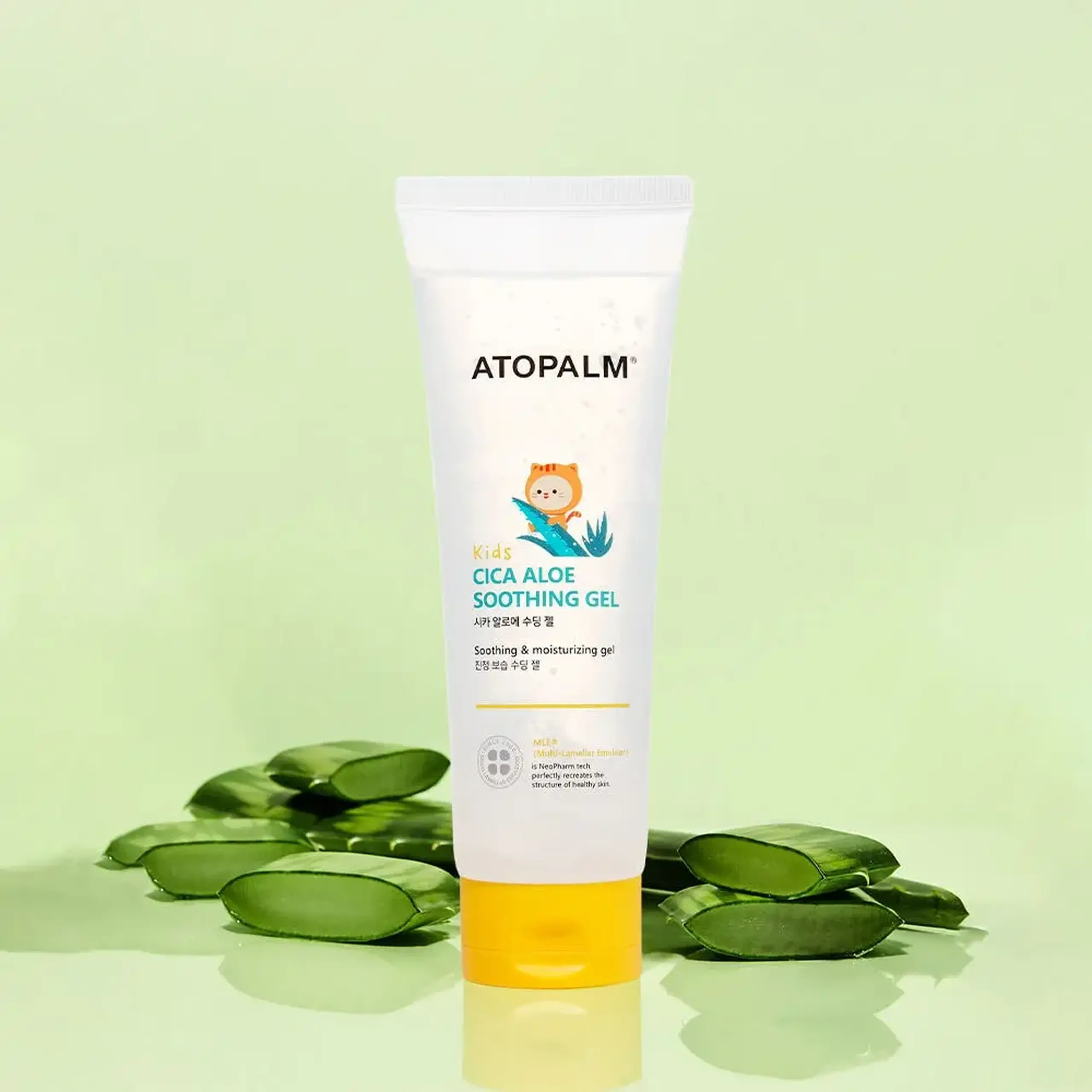 Cremă-Gel calmantă pe bază de Aloe pentru Copii Atopalm Cica Aloe Soothing Gel 250 ml