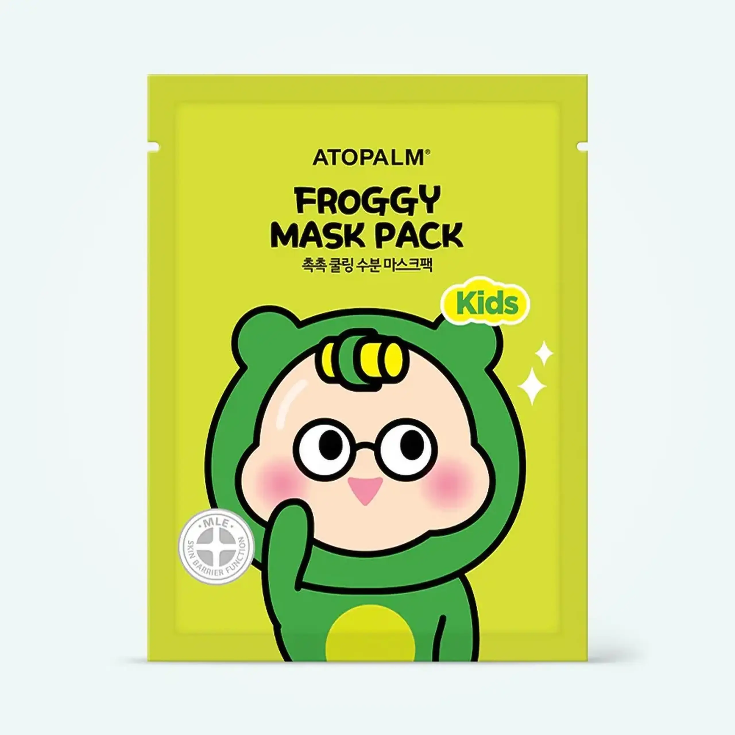 Mască hidratantă cu ceramide pentru copii ATOPALM Froggy Mask Pack