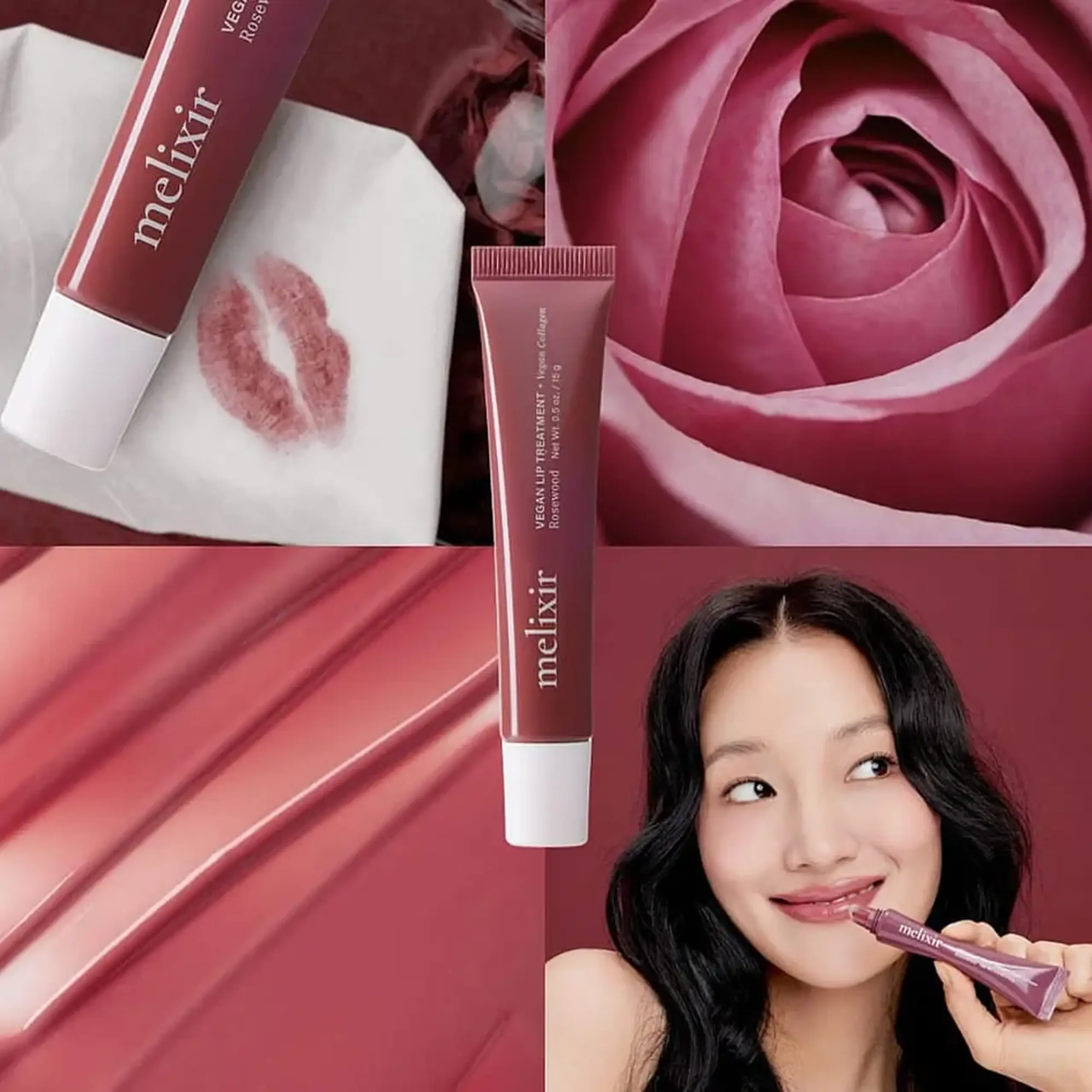 Balsam buze Melixir Vegan Lip Treatment 06 Rosewood