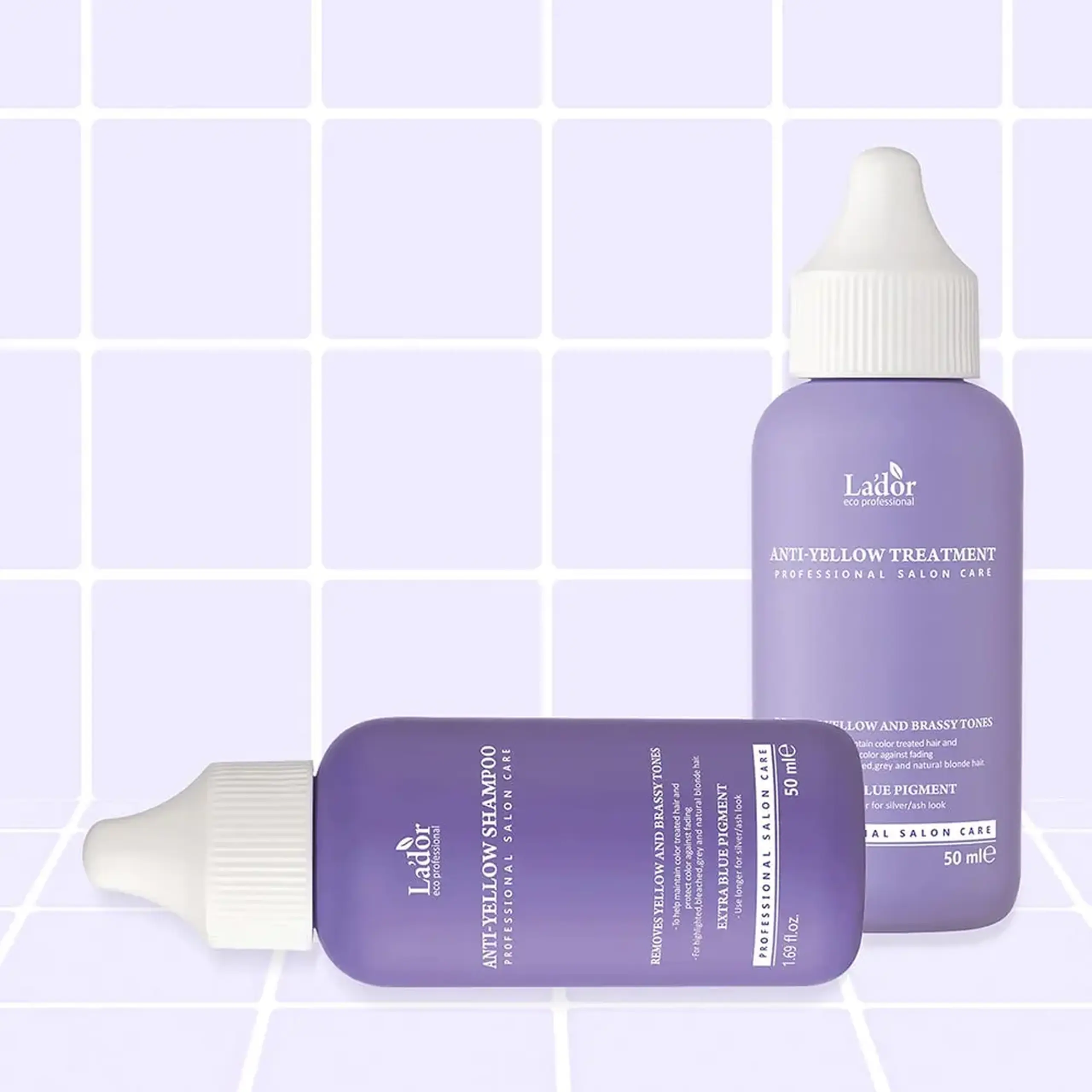 Şampon pentru eliminarea nuanței gălbuie a părului blond Lador Anti-Yellow Shampoo 50ml