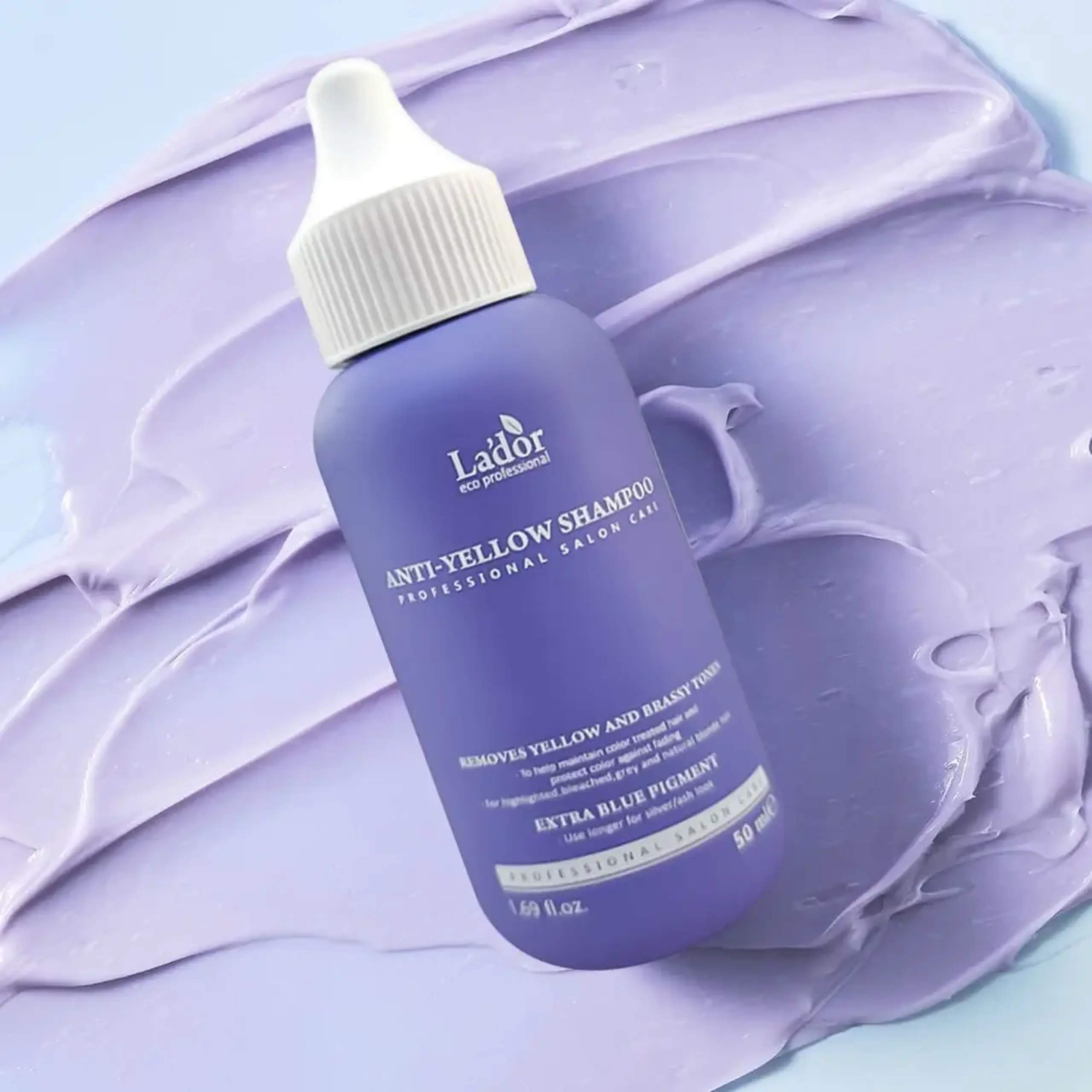 Şampon pentru eliminarea nuanței gălbuie a părului blond Lador Anti-Yellow Shampoo 50ml