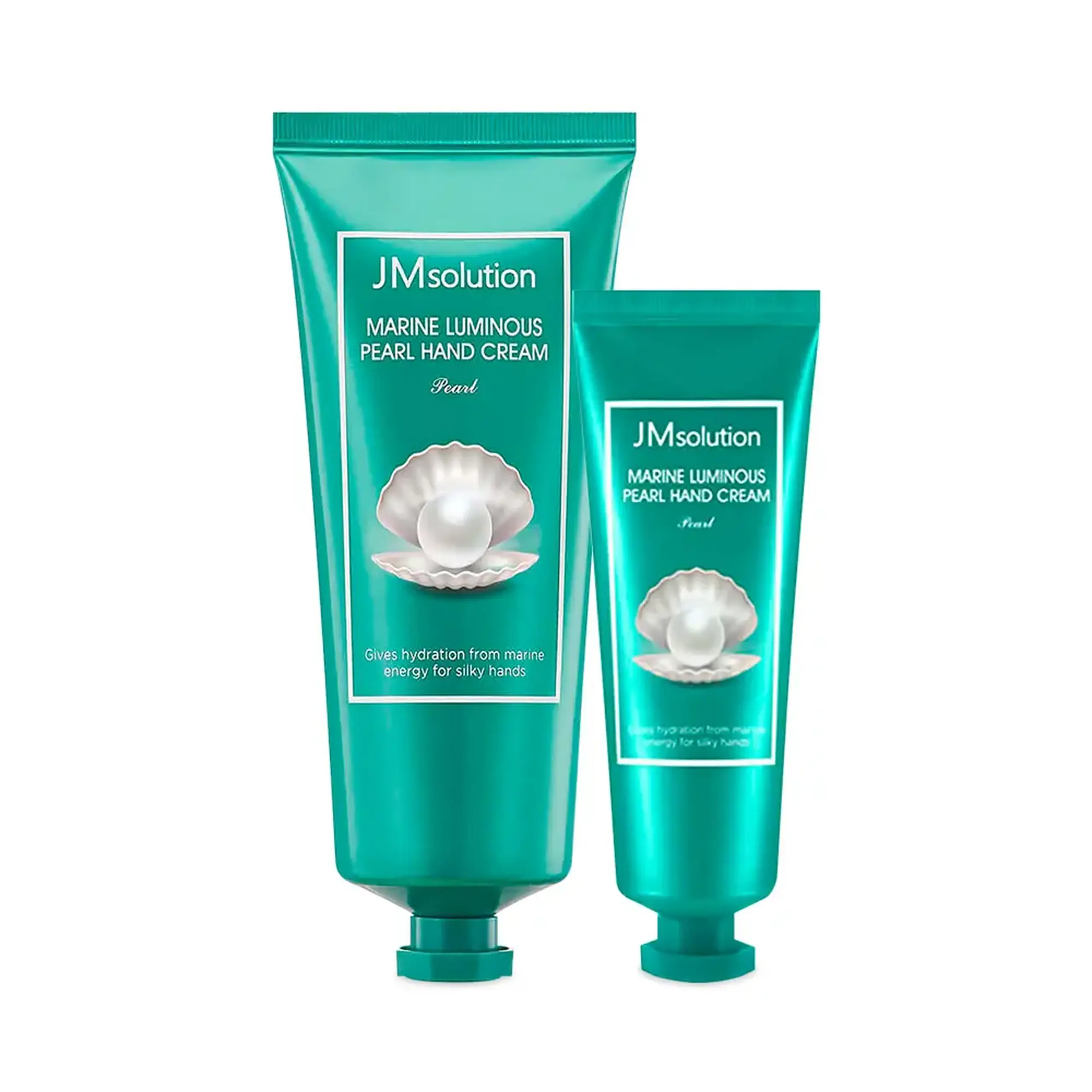 Set de creme de mâini cu textură lejeră JMsolution Marine Luiminous Pearl Hand Cream 100+50ml