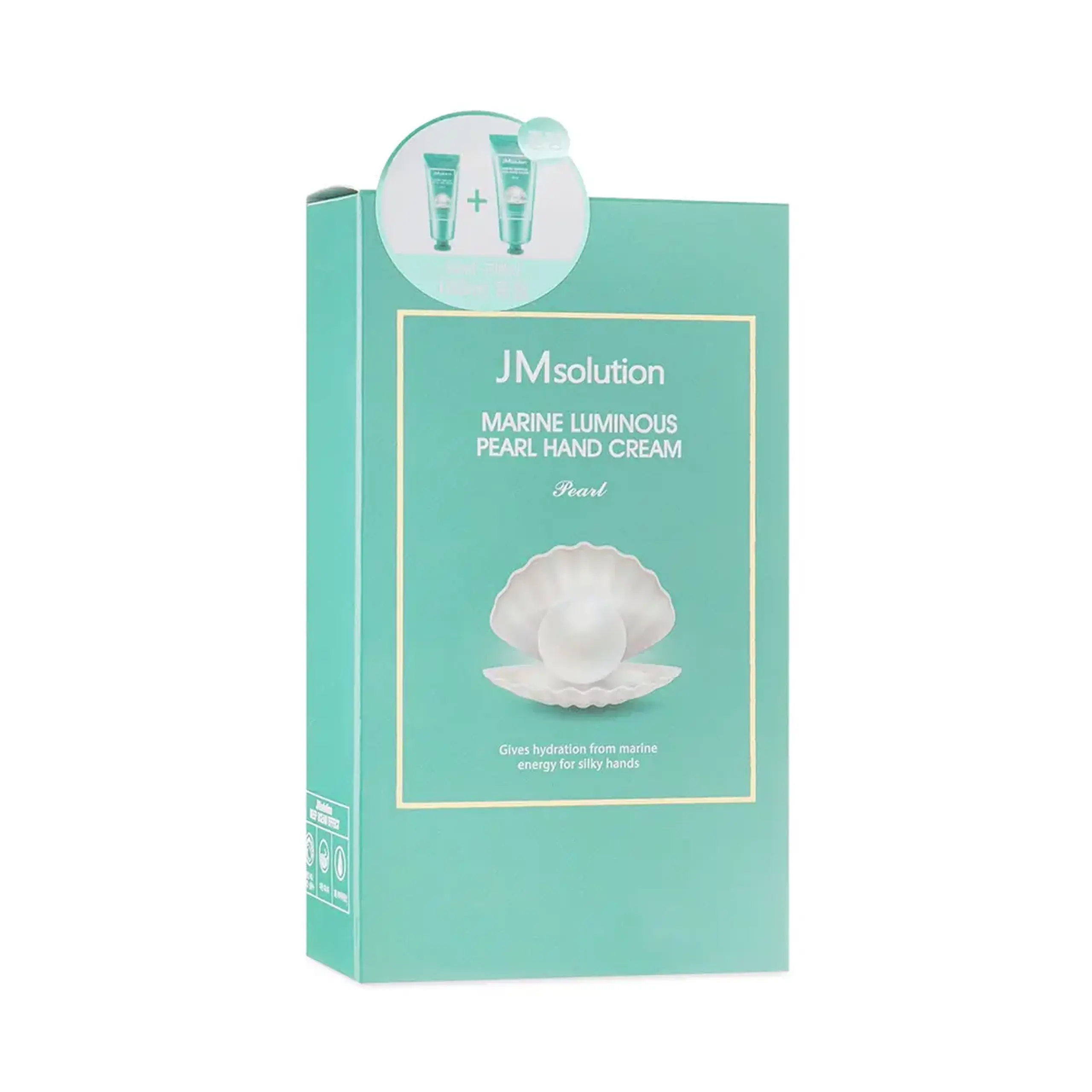Set de creme de mâini cu textură lejeră JMsolution Marine Luiminous Pearl Hand Cream 100+50ml