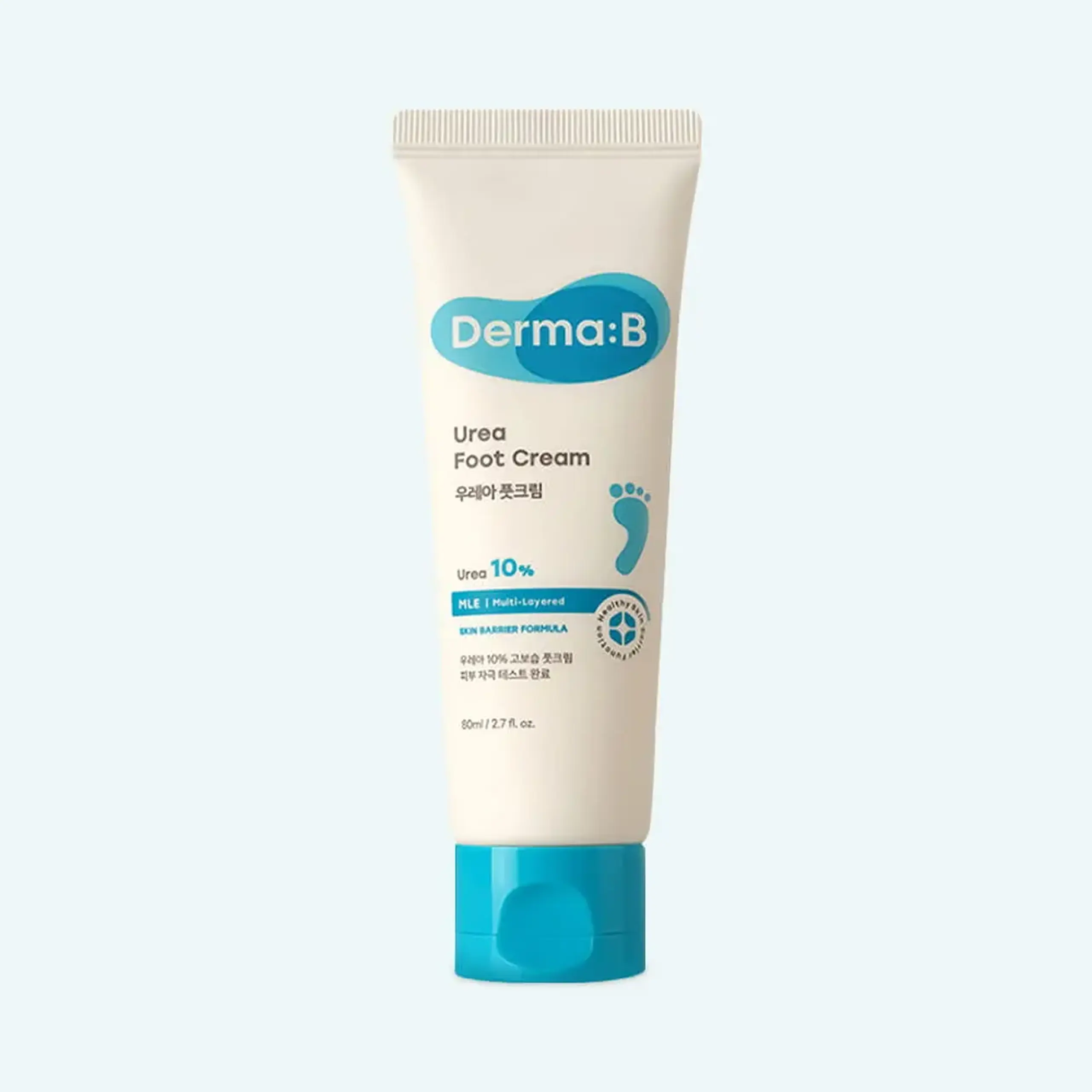 Cremă pentru picioare cu urea Derma:B Urea 9.8 Foot Cream 80 ml