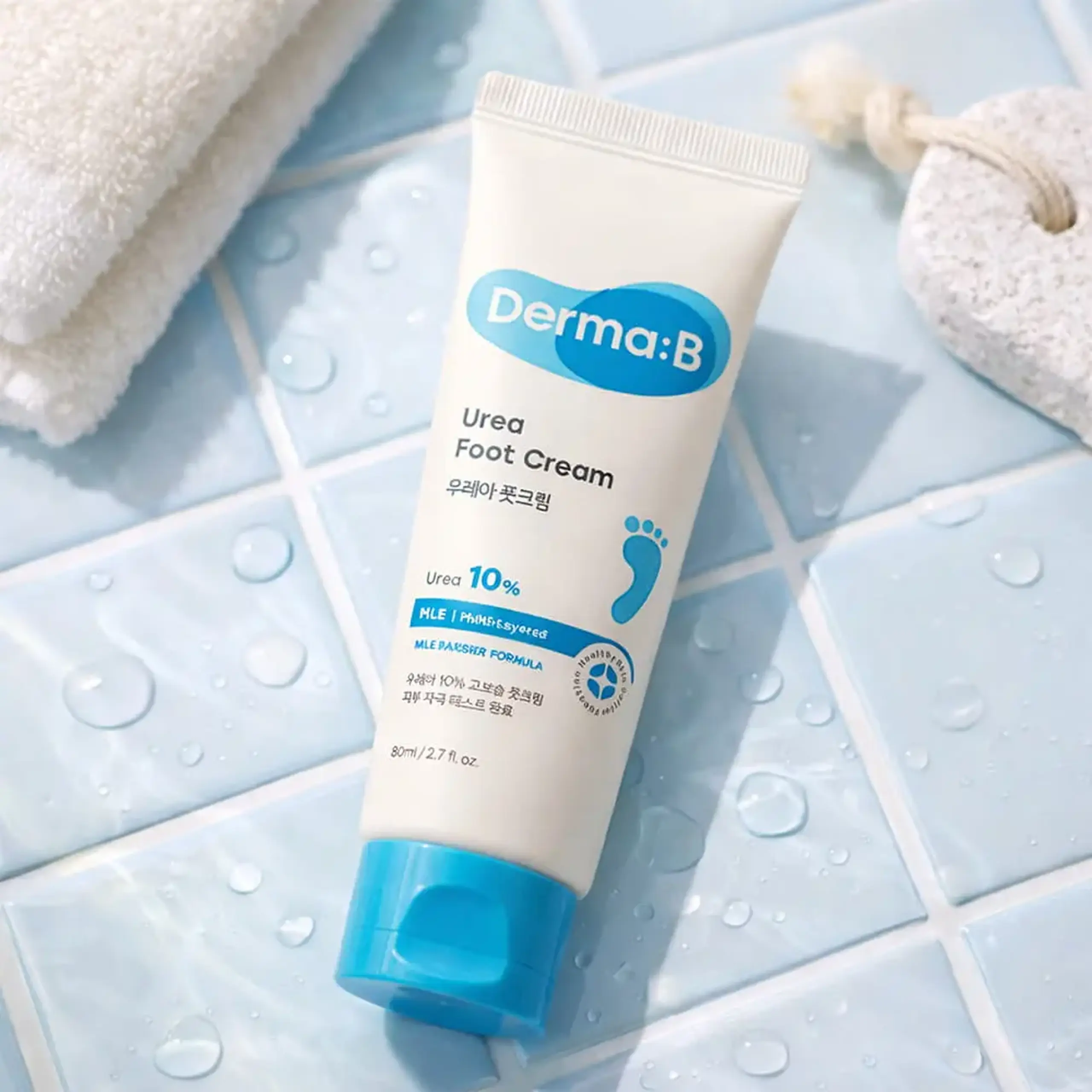 Cremă pentru picioare cu urea Derma:B Urea 9.8 Foot Cream 80 ml