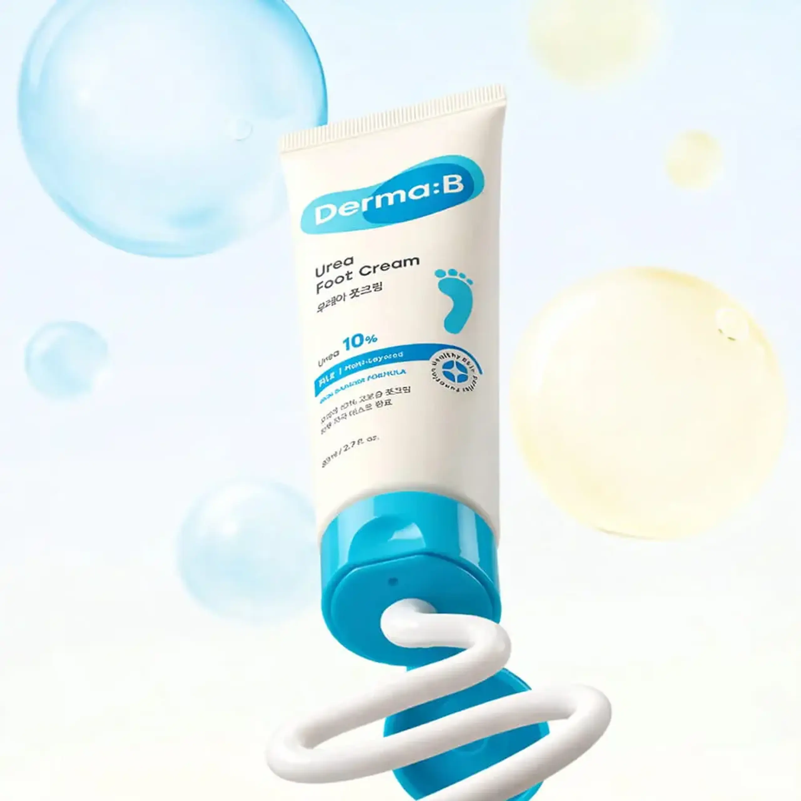 Cremă pentru picioare cu urea Derma:B Urea 9.8 Foot Cream 80 ml