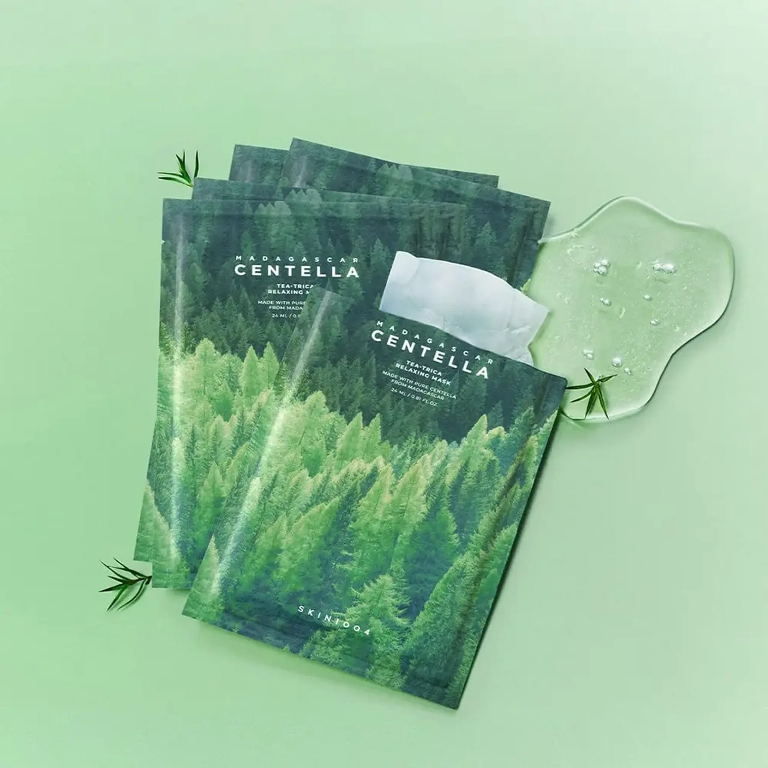 Mască de țesătură calmantă Skin1004 Tea-Trica Relaxing Mask