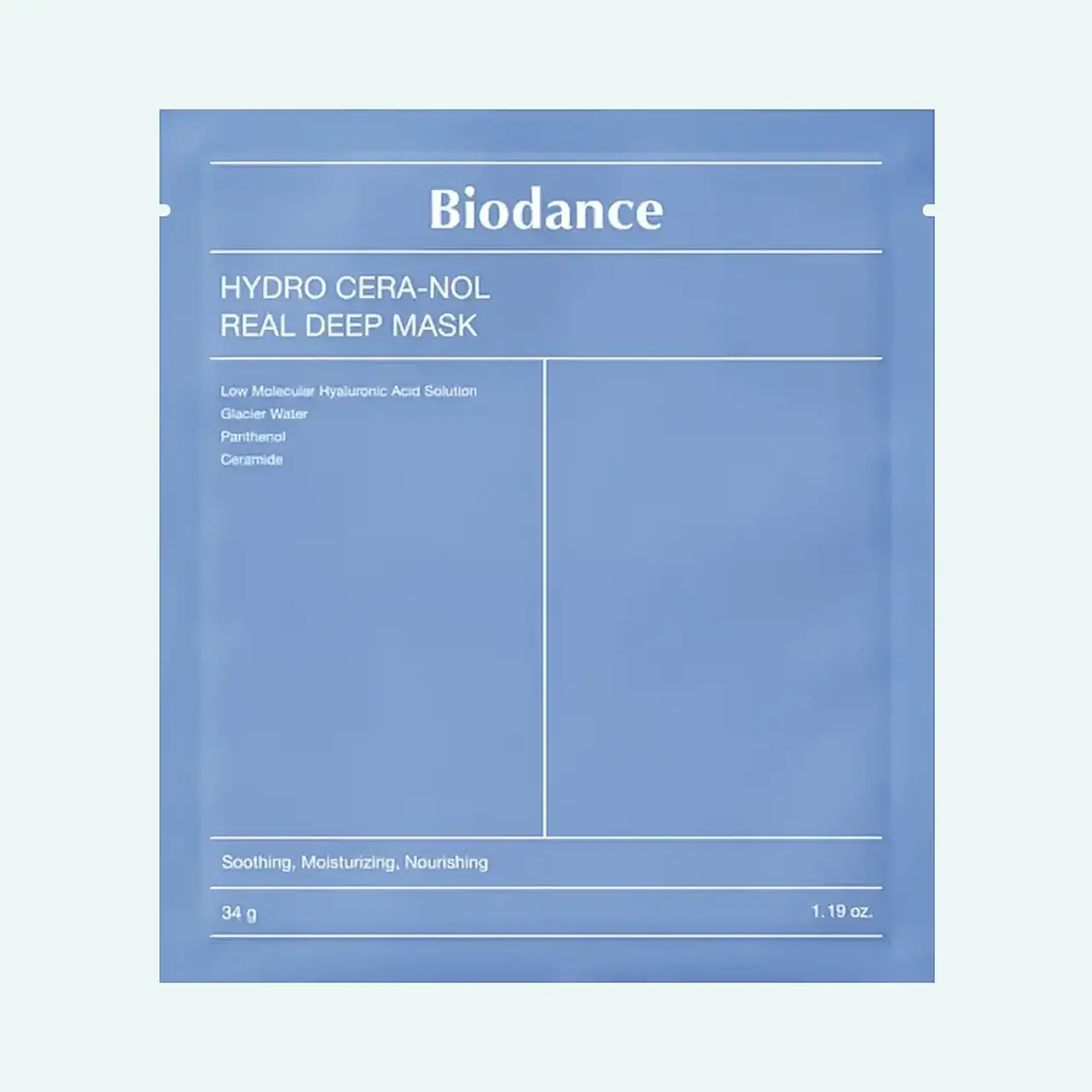 Mască hidrogel hidratantă Biodance Hydro Cera-Nol Real Deep Mask