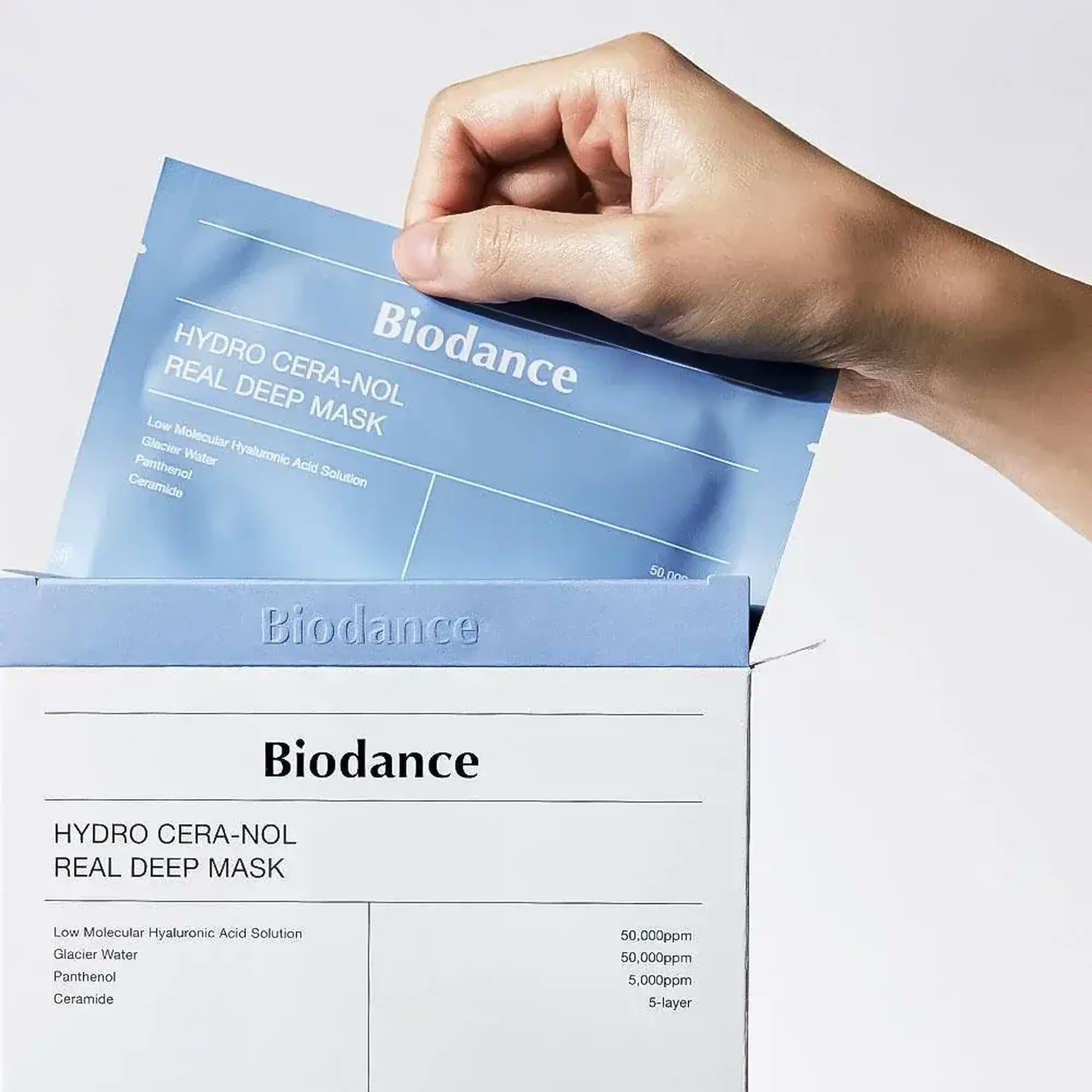 Mască hidrogel hidratantă Biodance Hydro Cera-Nol Real Deep Mask