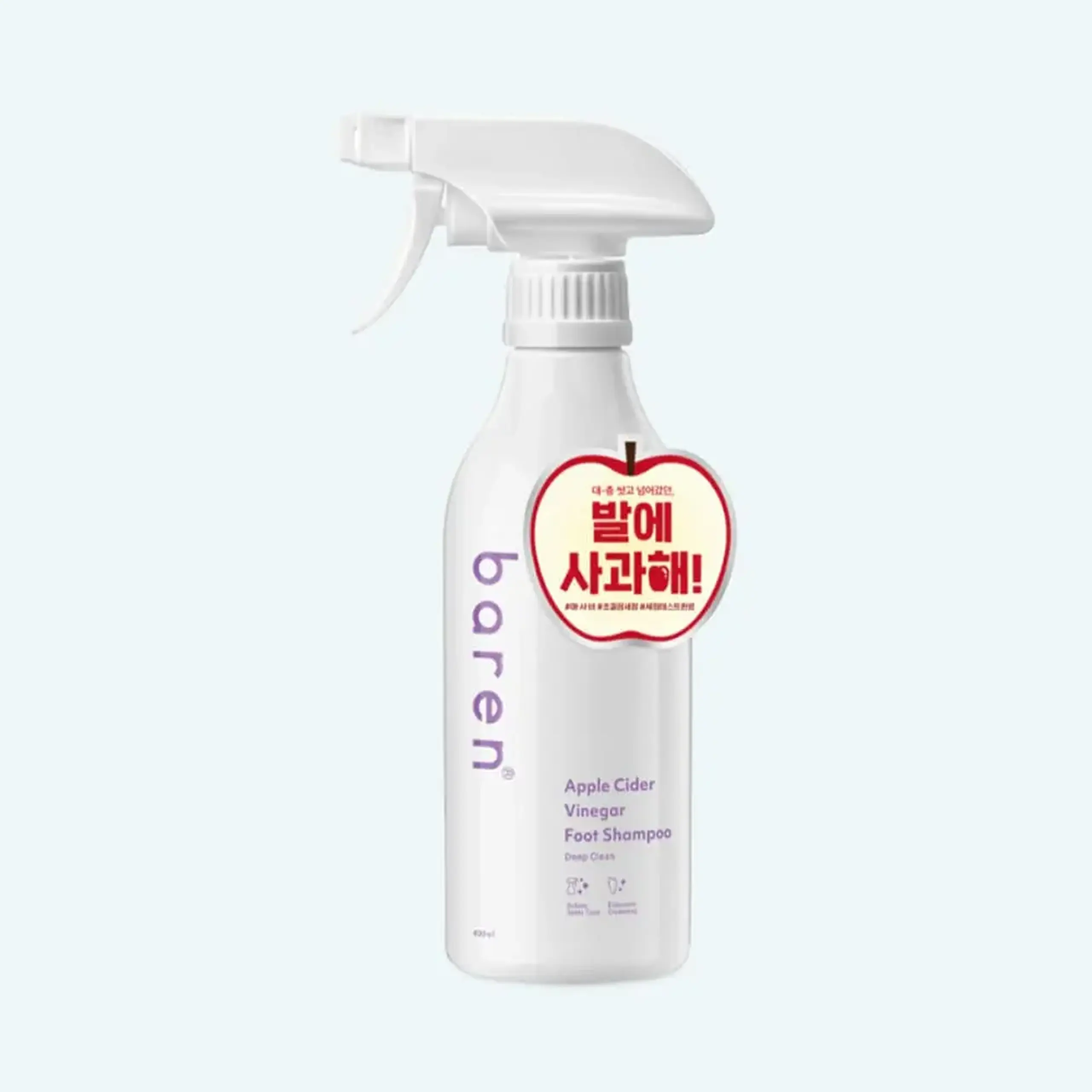 Gel spumant pentru spălarea picioarelor Baren Apple Cider Vinegar Foot Shampoo 400ml