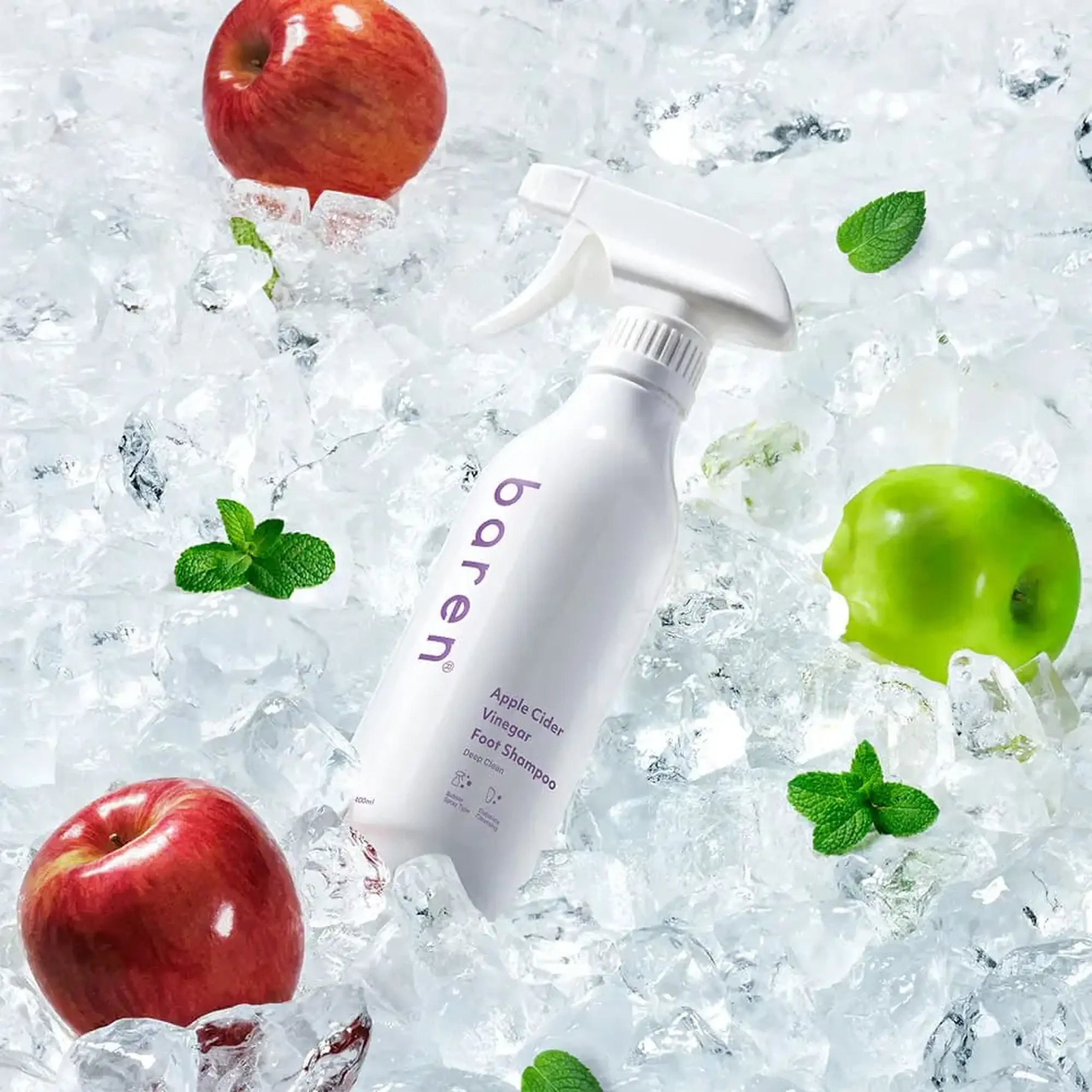 Gel spumant pentru spălarea picioarelor Baren Apple Cider Vinegar Foot Shampoo 400ml