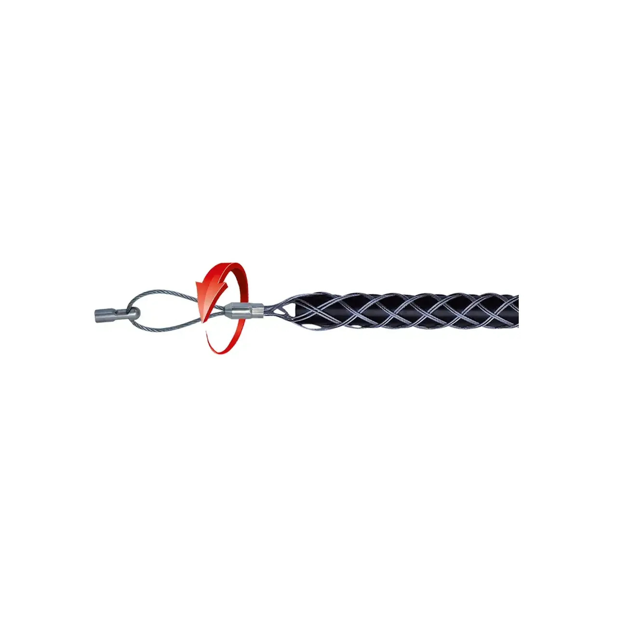 Mâner de tragere cablu cu pivotant RUNPOTEC - Diametru cablu 19 - 25 mm