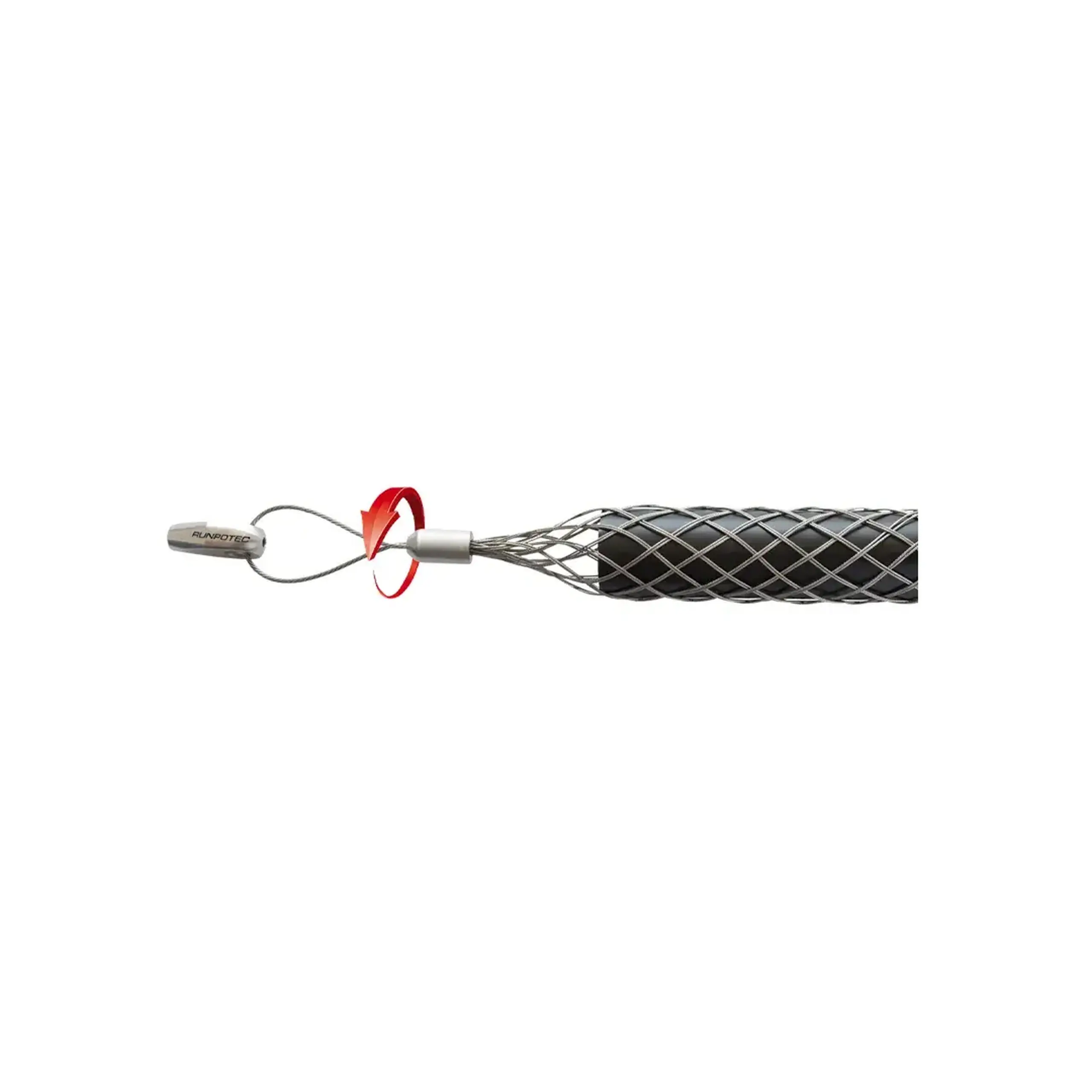 Mâner de tragere cablu cu pivotant RUNPOTEC - Diametru cablu 40 - 50 mm