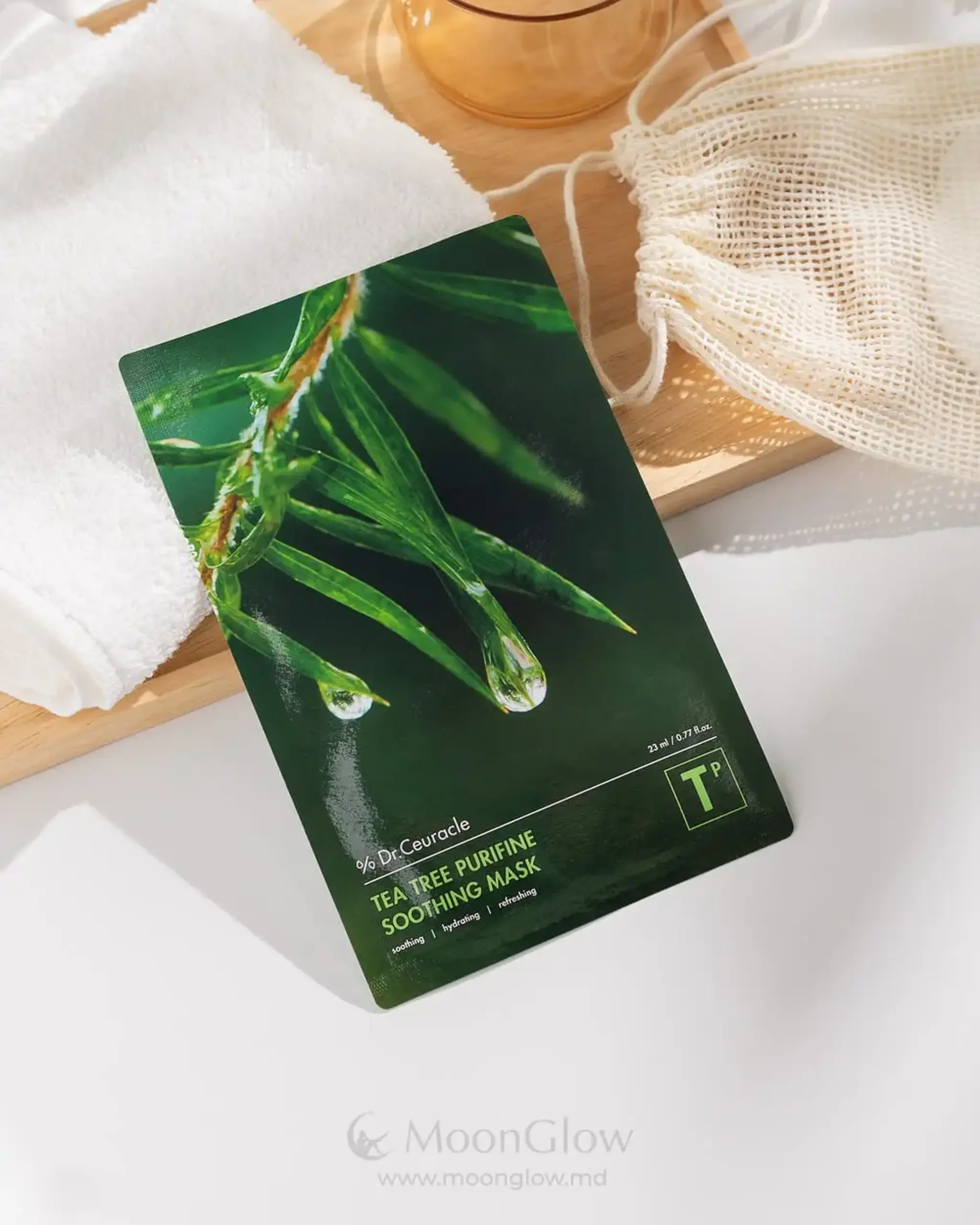Mască calmantă cu extracte de ceai verde Dr. Ceuracle Tea Tree Purifine Soothing Mask