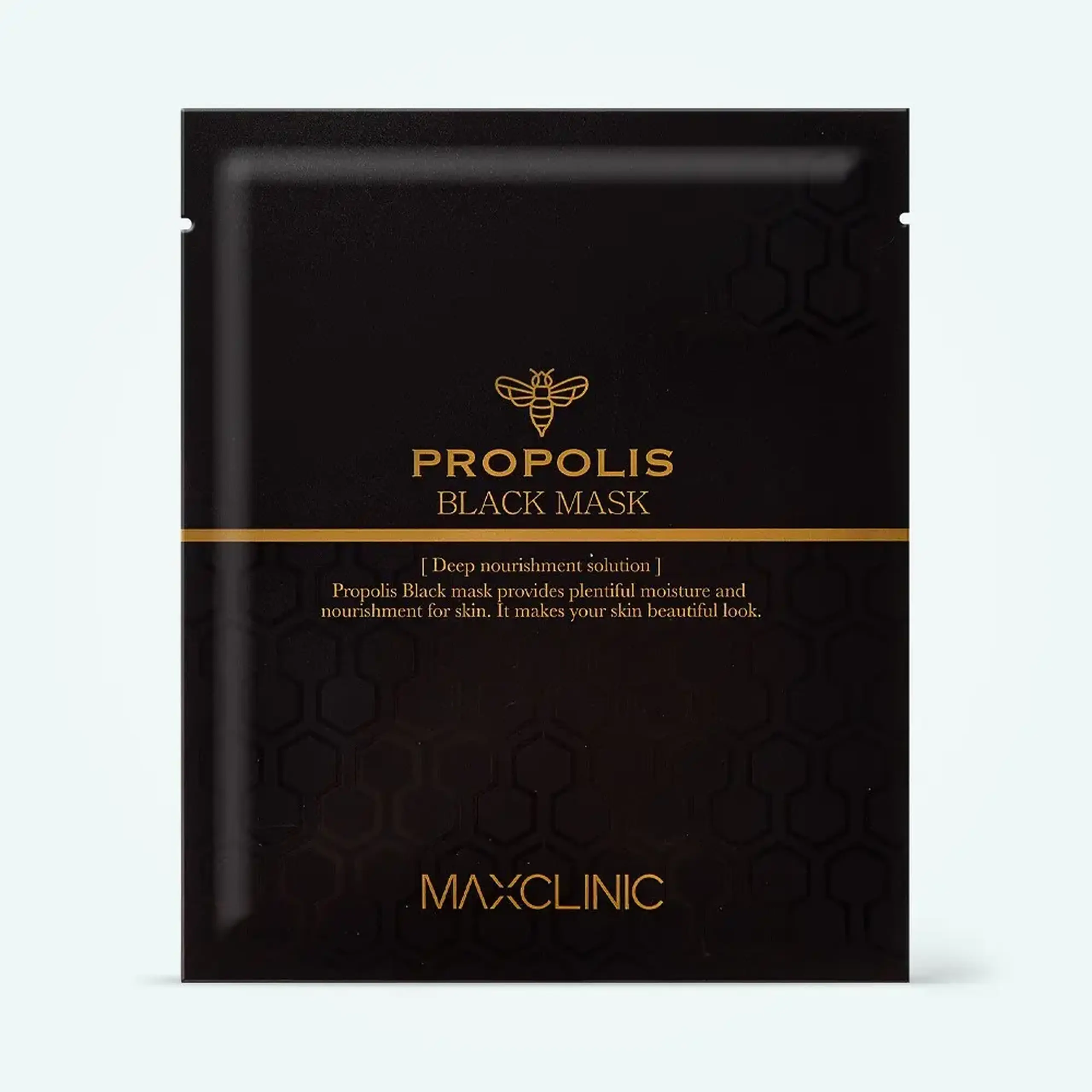 Mască revitalizantă din ţesătură cu propolis Maxclinic Propolis Black Mask