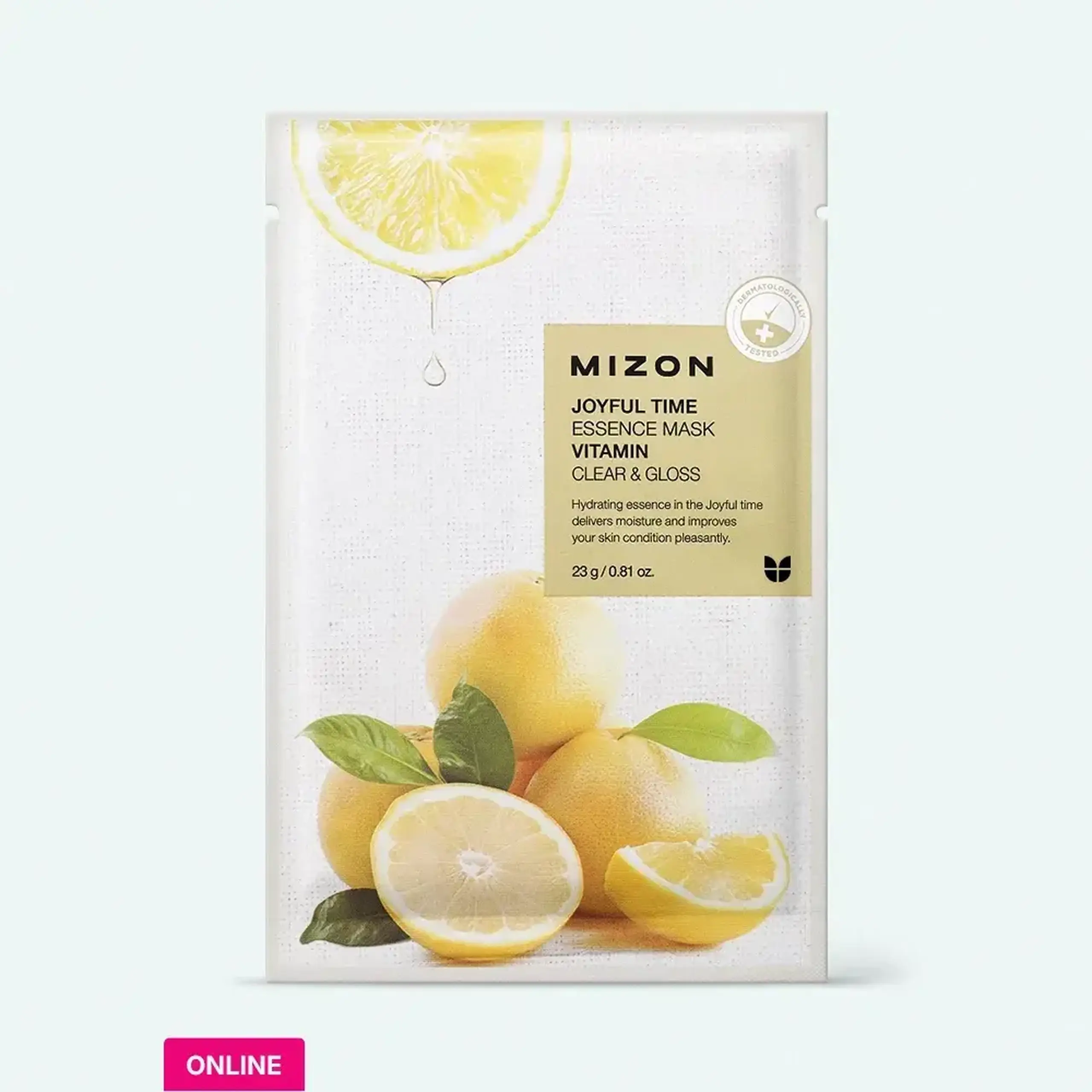 Mască radiantă din ţesătură cu vitamina C Mizon Joyful Time Essence Mask Vitamin 23 g