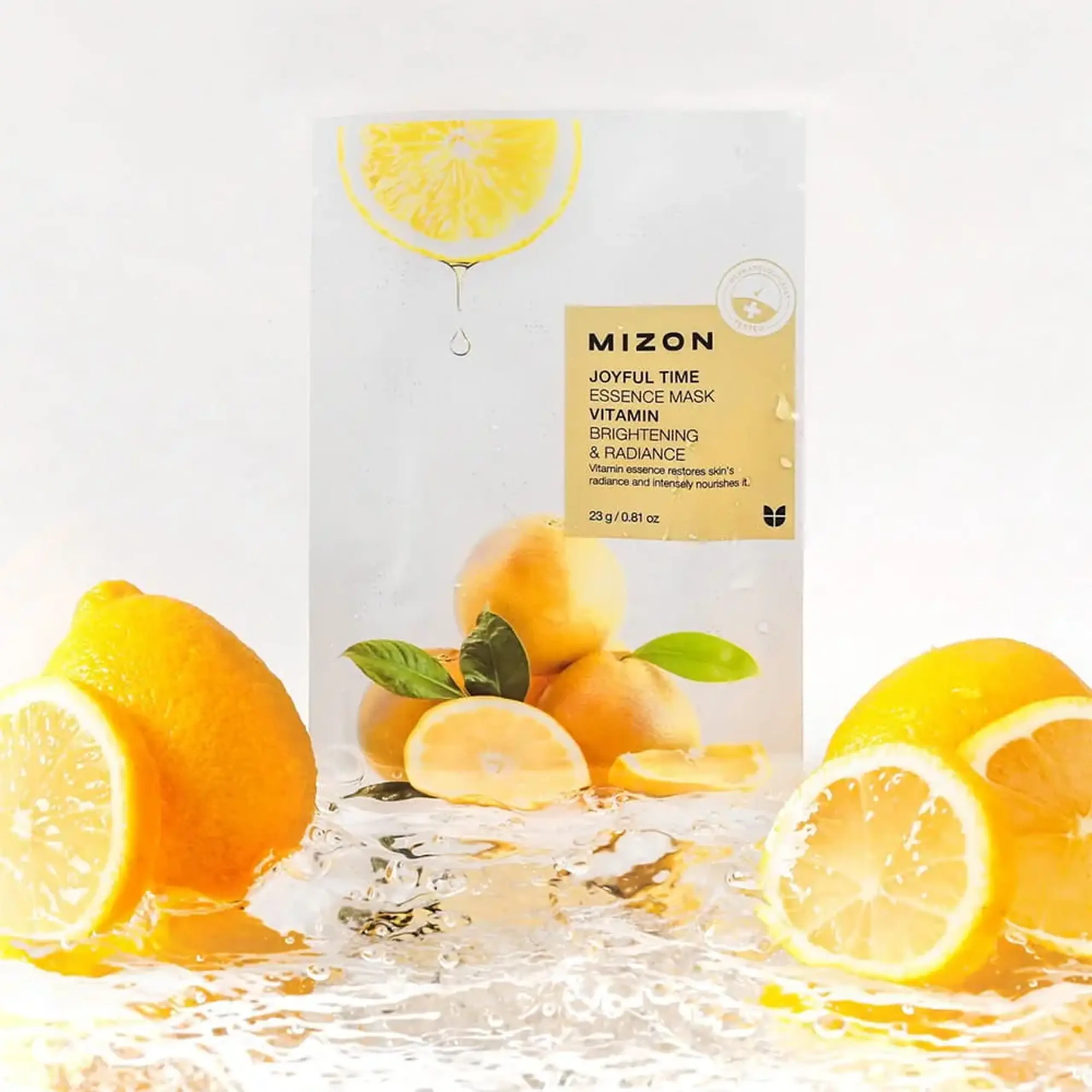 Mască radiantă din ţesătură cu vitamina C Mizon Joyful Time Essence Mask Vitamin 23 g