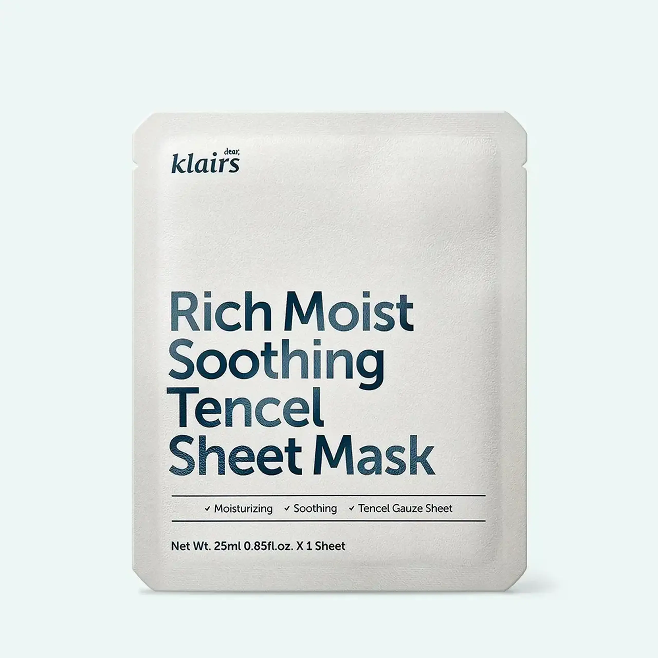 Dear, Klairs Rich Moist Soothing Tencel Sheet Mask