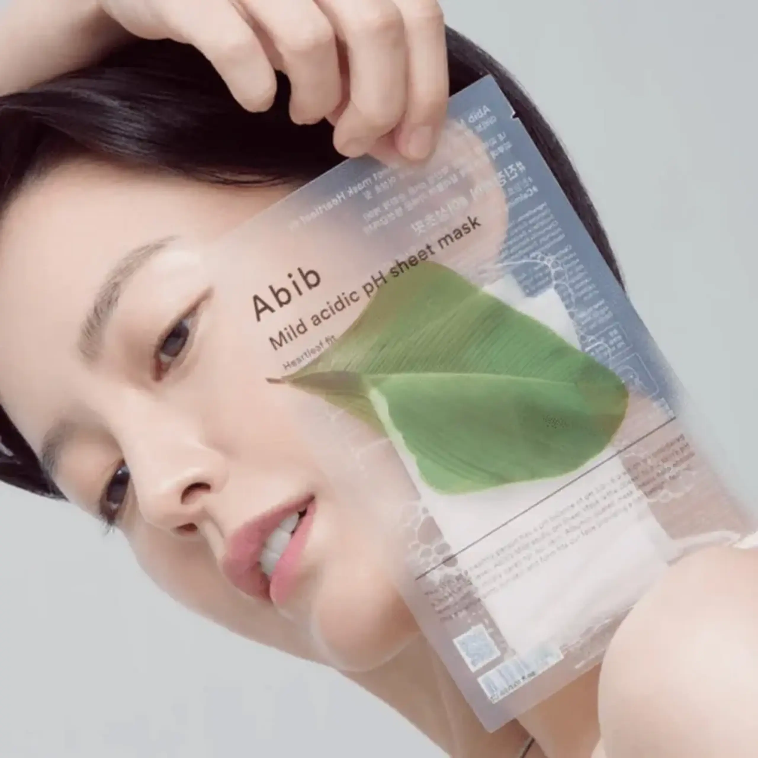 Mască pentru pielea sensibilă Abib Mild Acidic pH Sheet Mask Heartleaf Fit