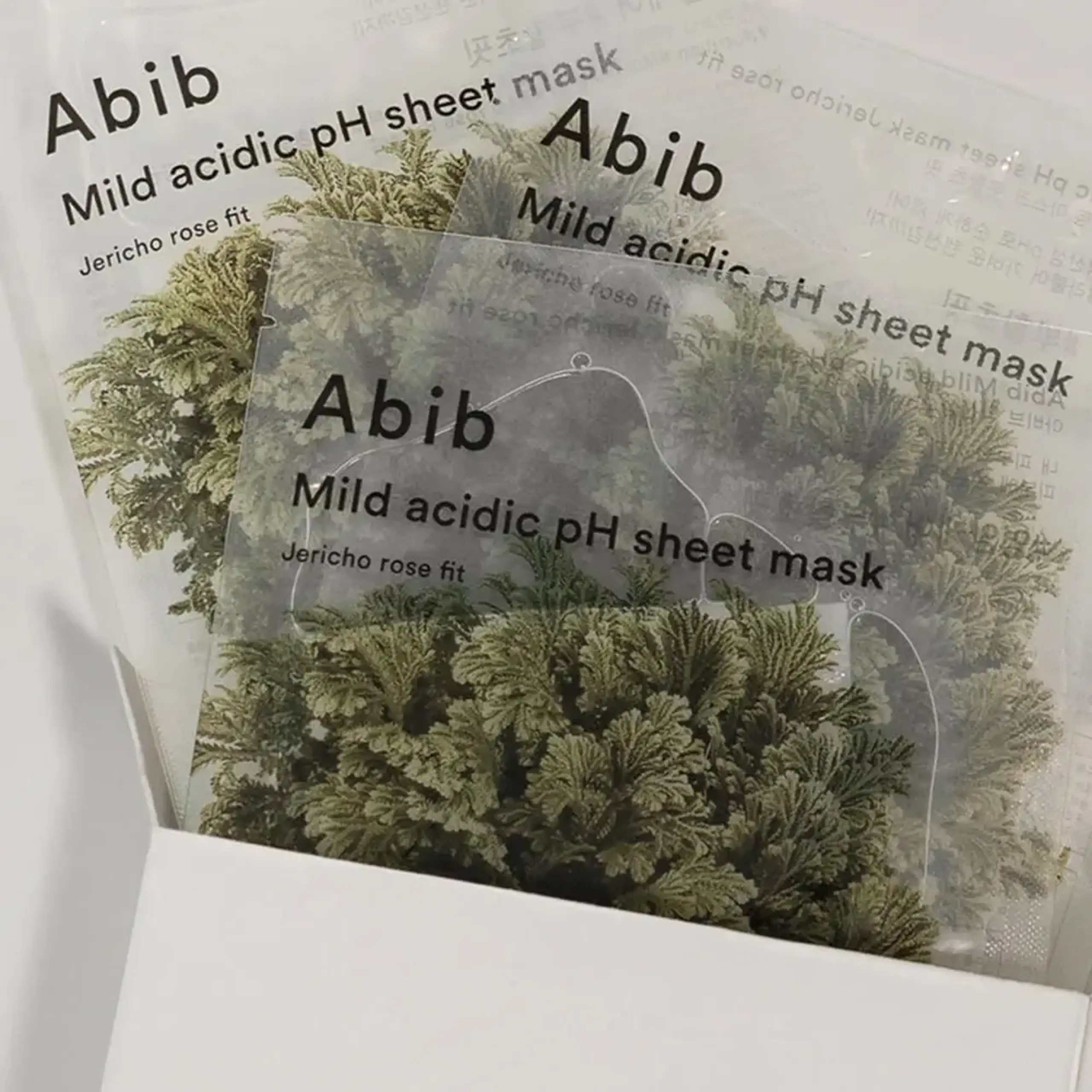Mască hidratantă din țesătură, cu un pH slab Acid Abib Mild Acidic pH Sheet Mask Jericho Rose Fit