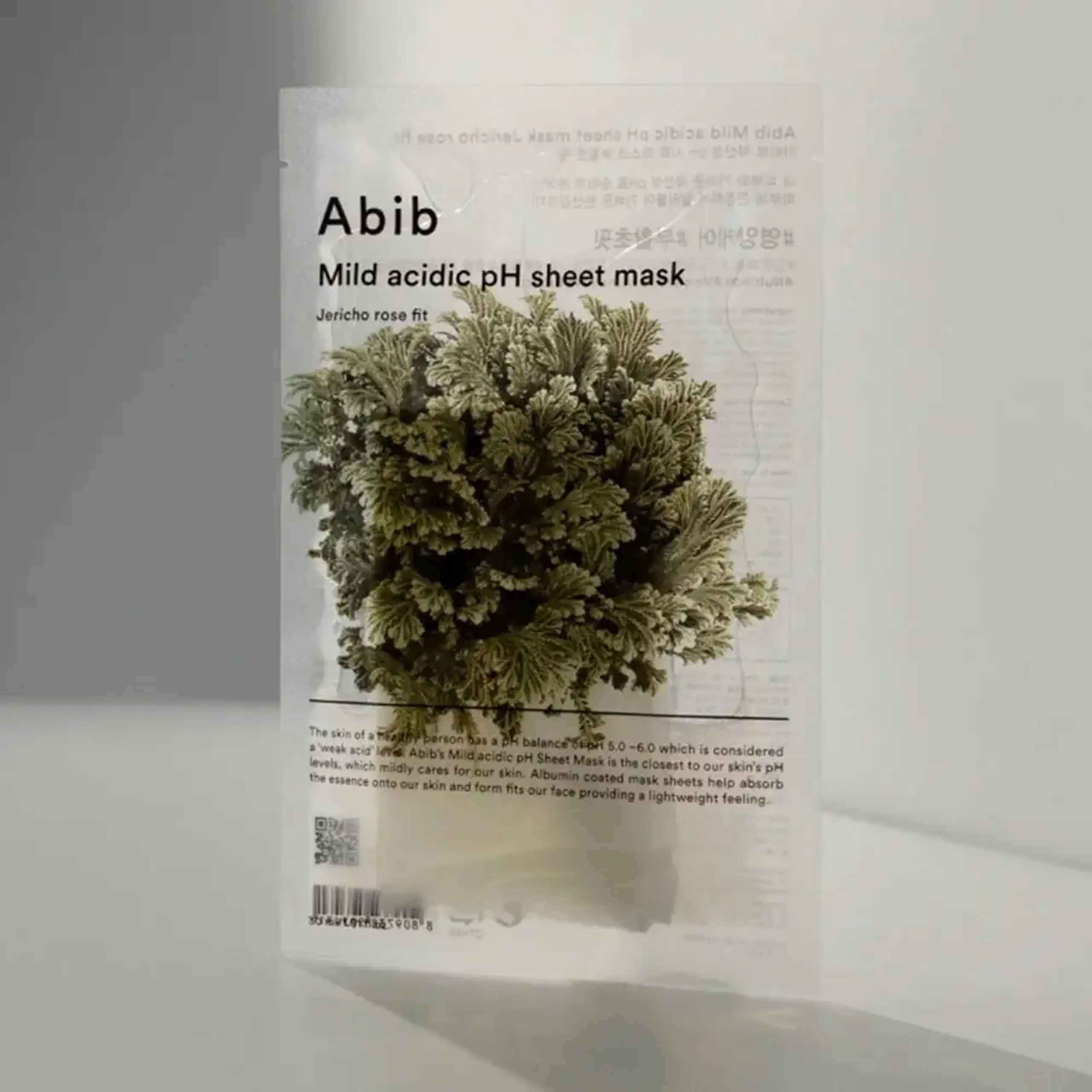 Mască hidratantă din țesătură, cu un pH slab Acid Abib Mild Acidic pH Sheet Mask Jericho Rose Fit