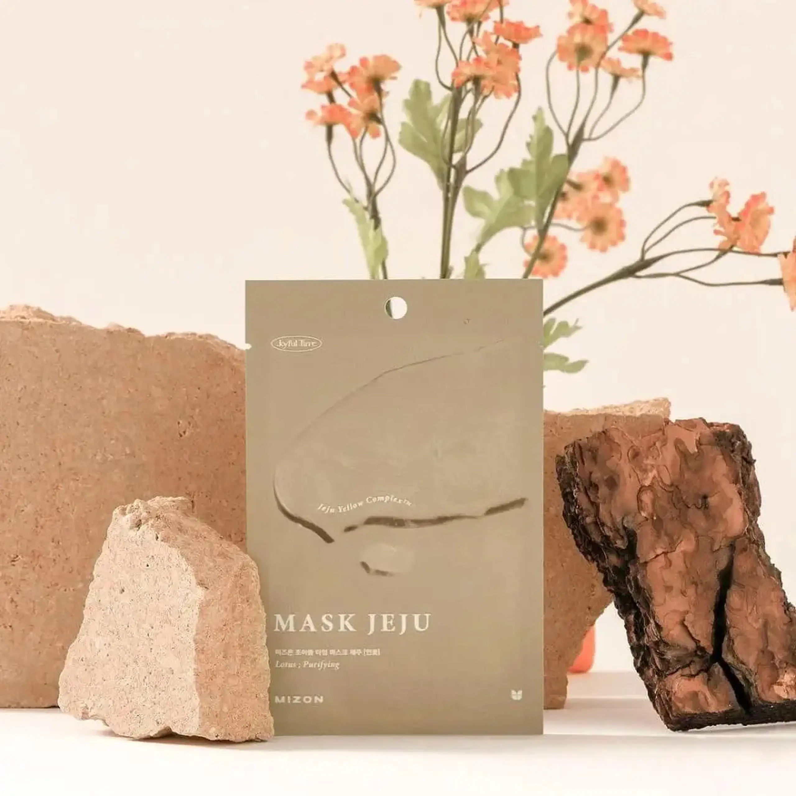 Mască de țesătură revitalizantă Mizon Joyful Time Jeju Mask Lotus