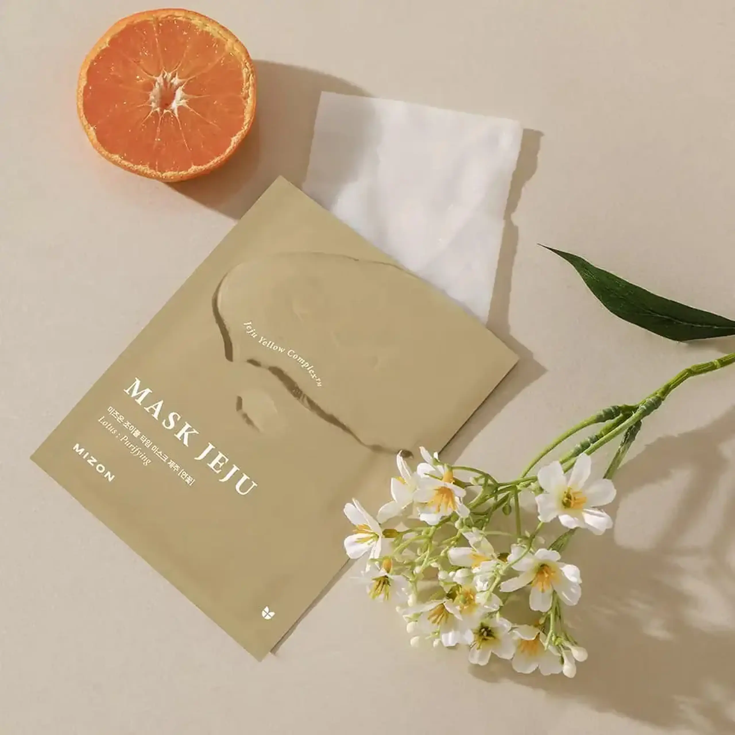 Mască de țesătură revitalizantă Mizon Joyful Time Jeju Mask Lotus
